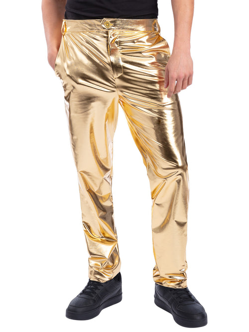 24 Carat Gold Trousers, Metallic Gold