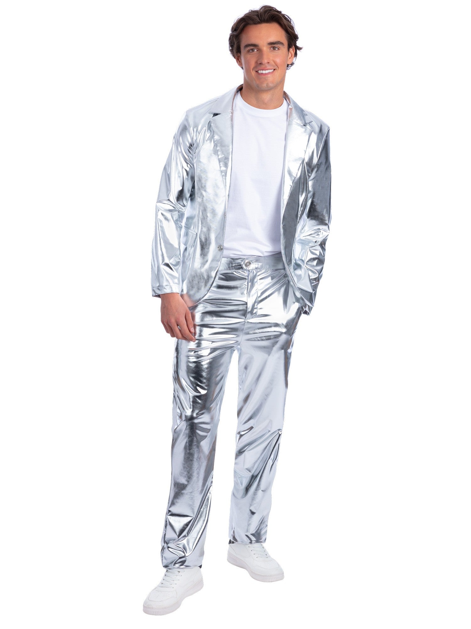 Jacke aus Sterlingsilber, metallisch-silberfarben