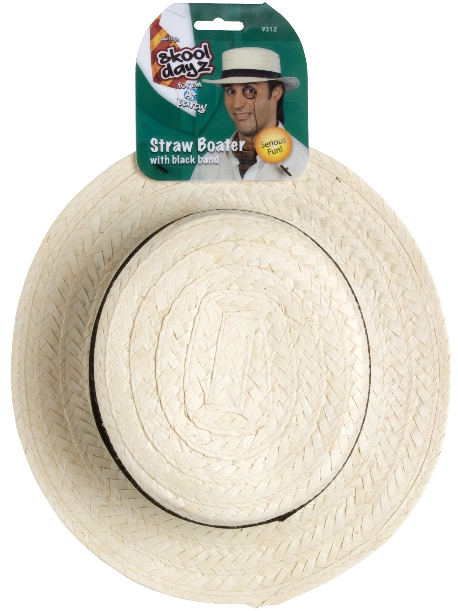 Straw Boater Hat, Cream