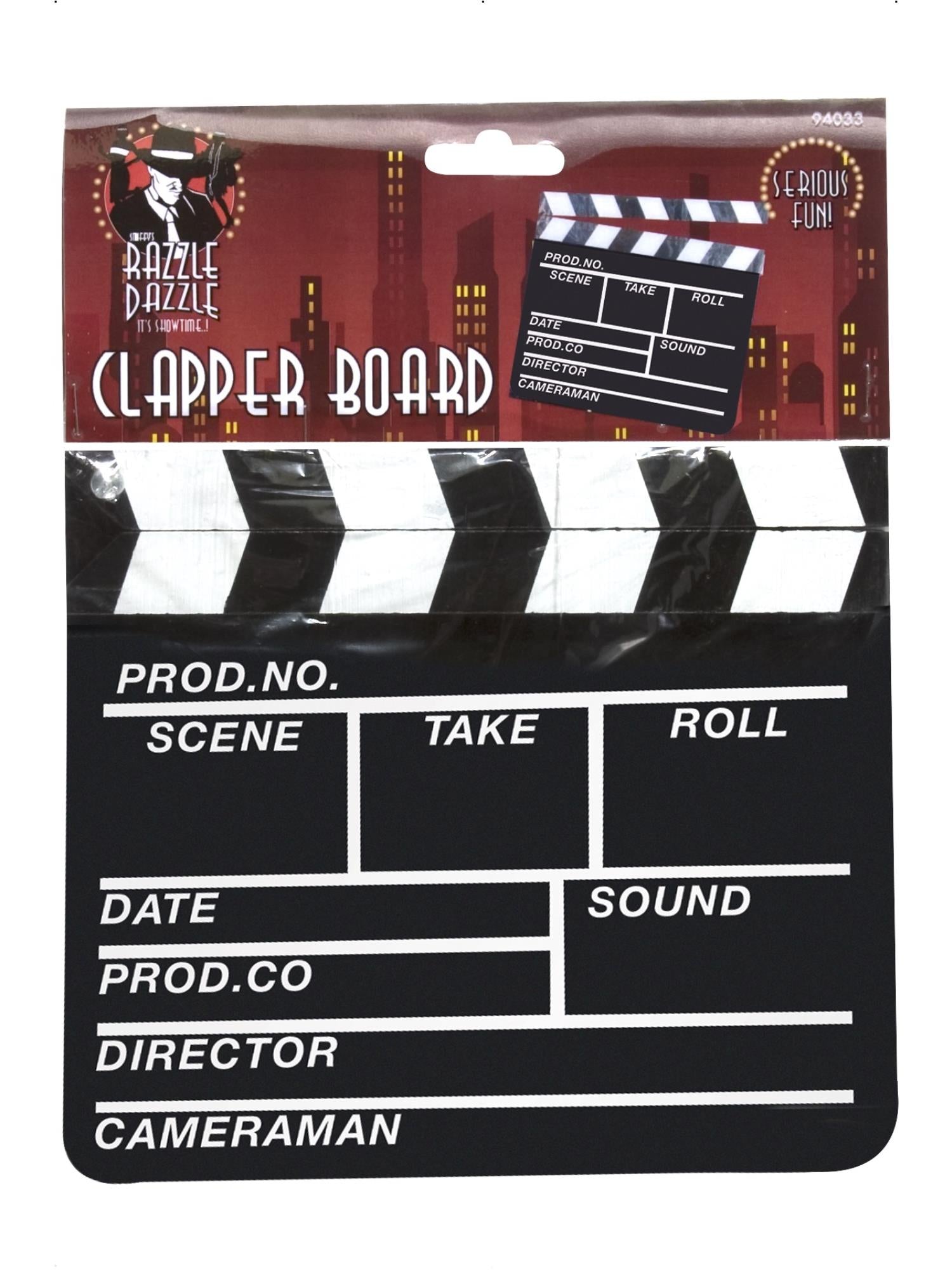 Hollywood Style Clapper Board, Black