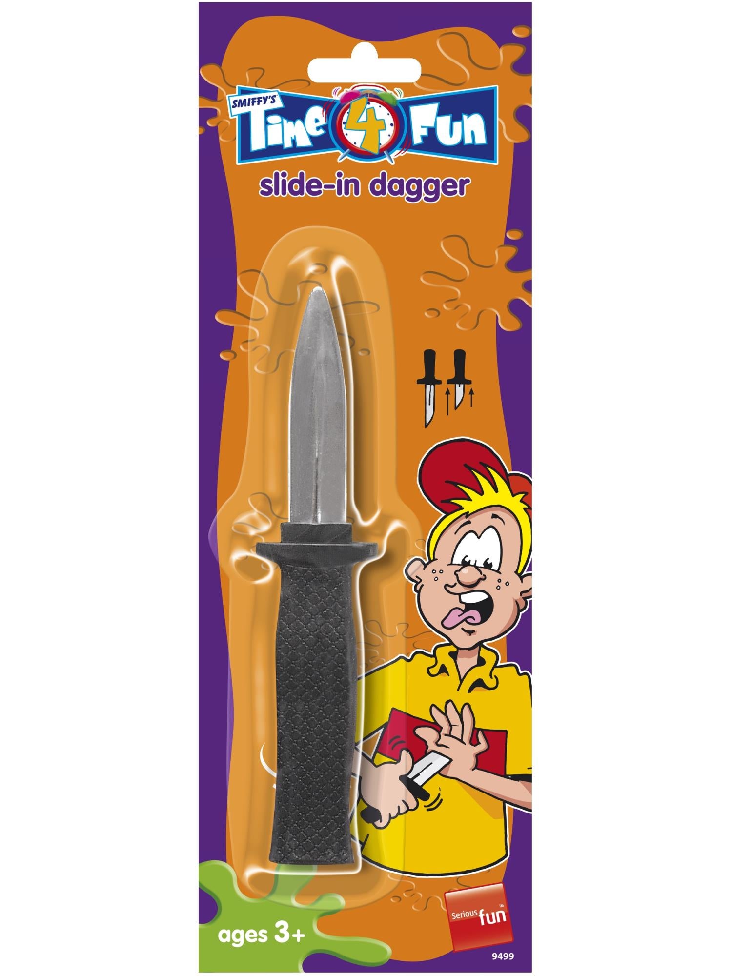 Slide-in Dagger, Silver, 36pcs Individually Carded