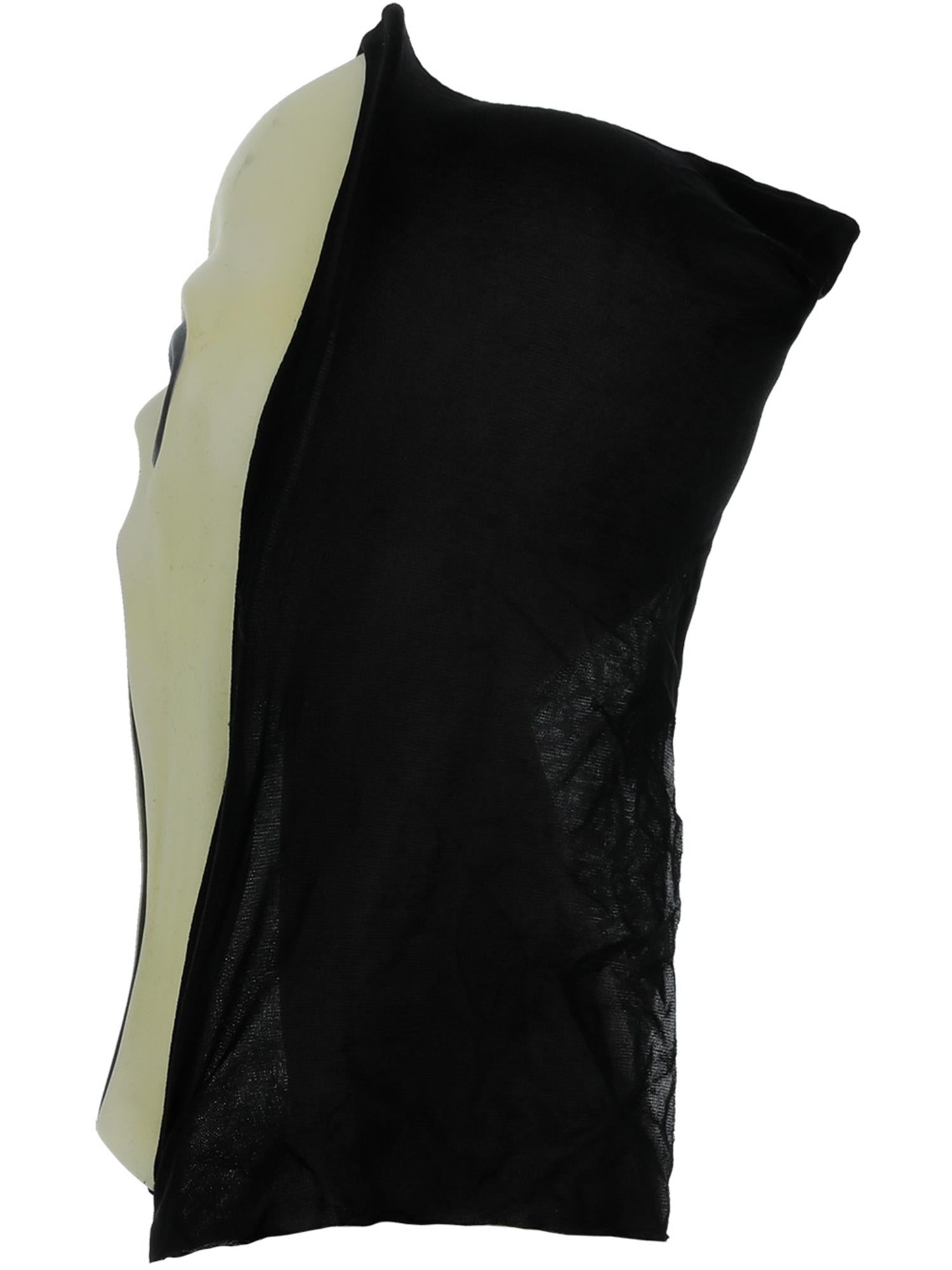 Glow in the Dark Screamer Mask, Black & White