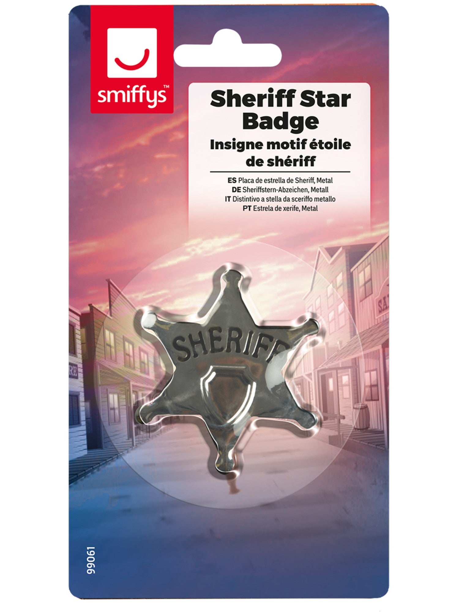 Sheriff Star Badge, Silver