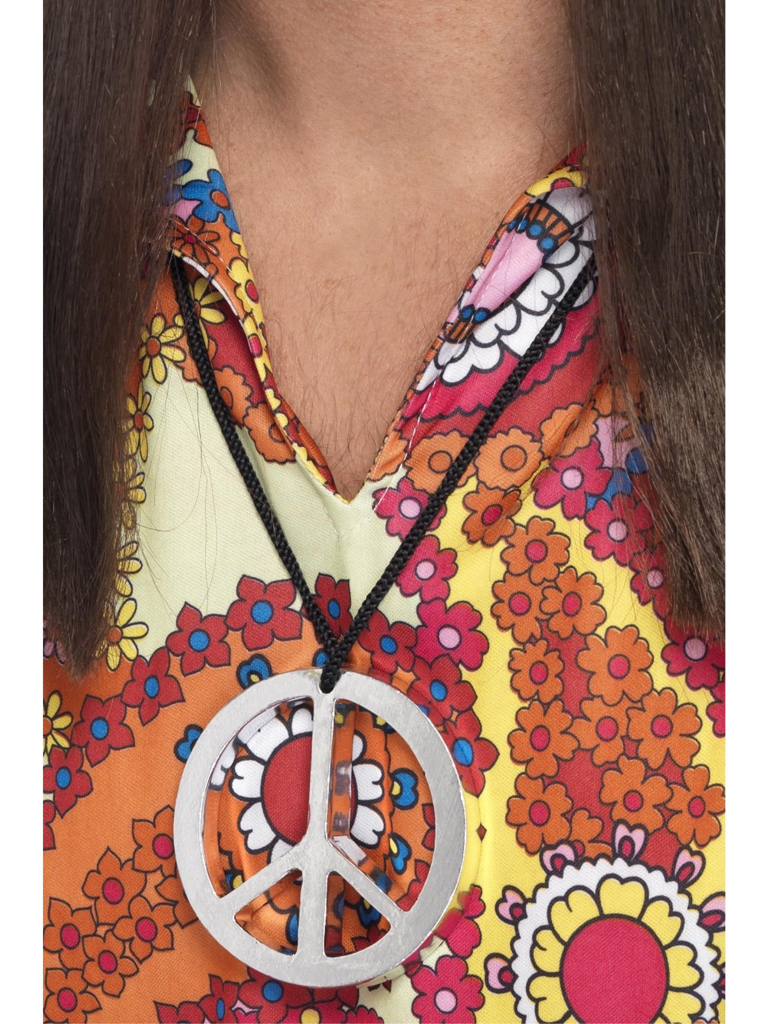 Peace Sign Medallion, Silver