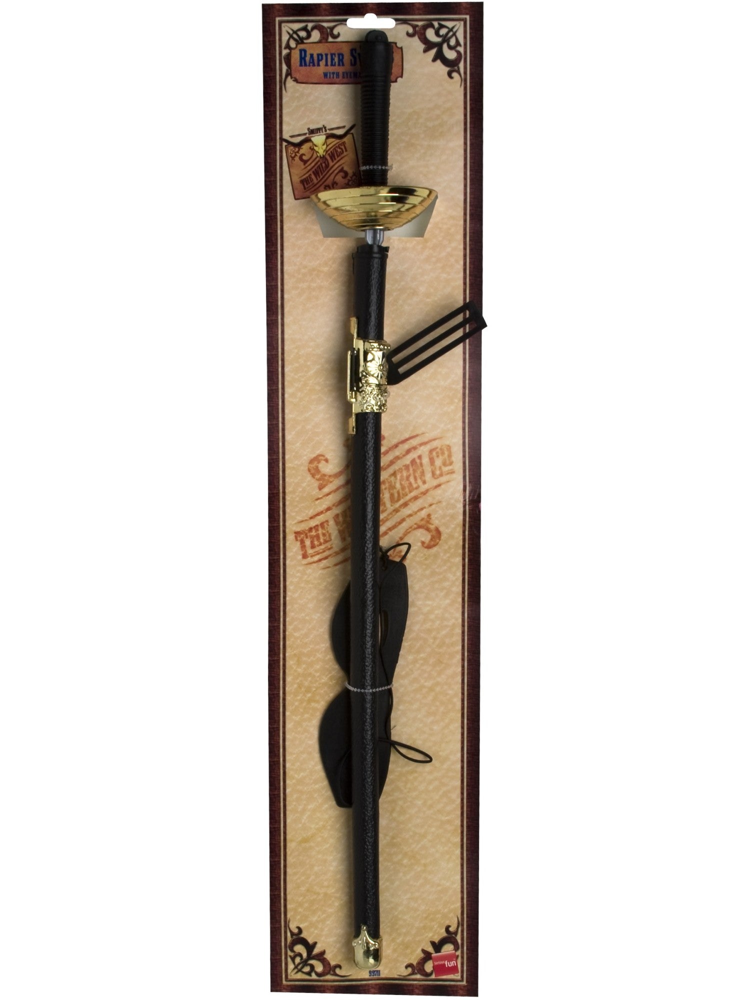 Rapier Sword and Eye Mask, Green & Black