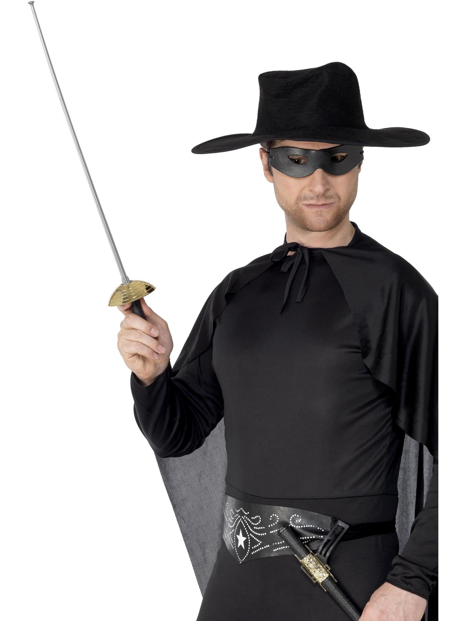 Rapier Sword and Eye Mask, Green & Black