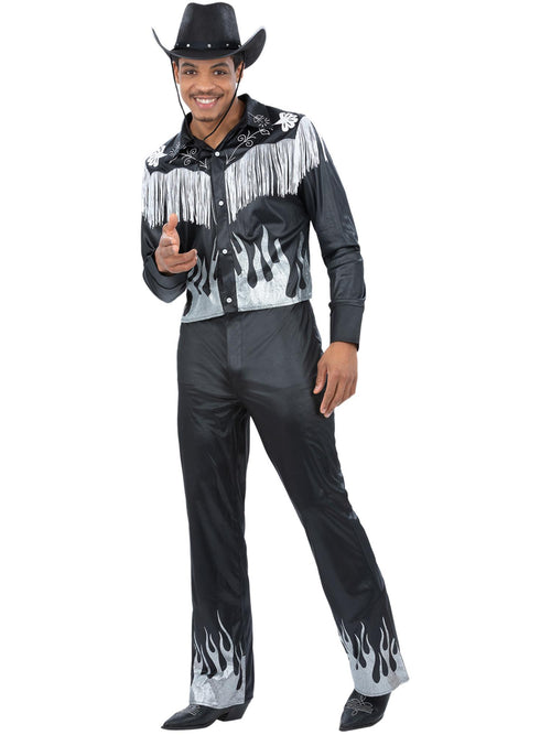 Black Glamorous Cowboy Costume