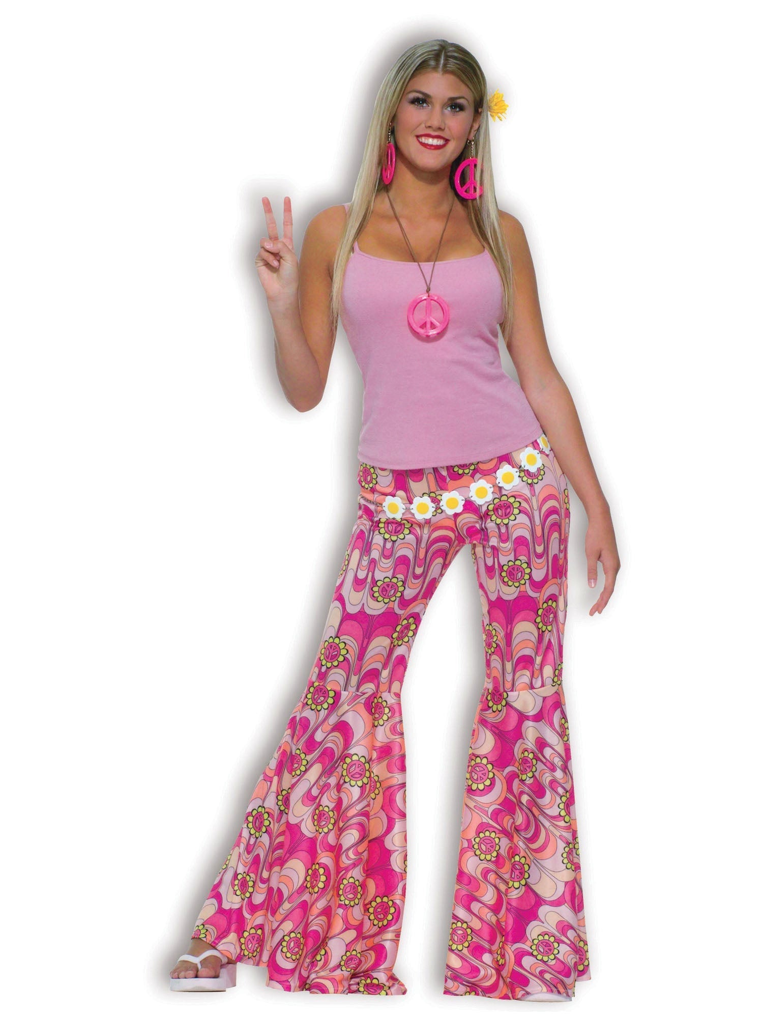 Flower Power Bell Bottom Trousers