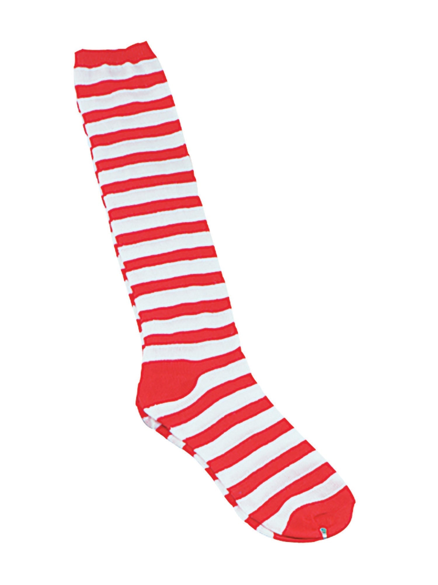 Clown Socks - Red/White Stripe