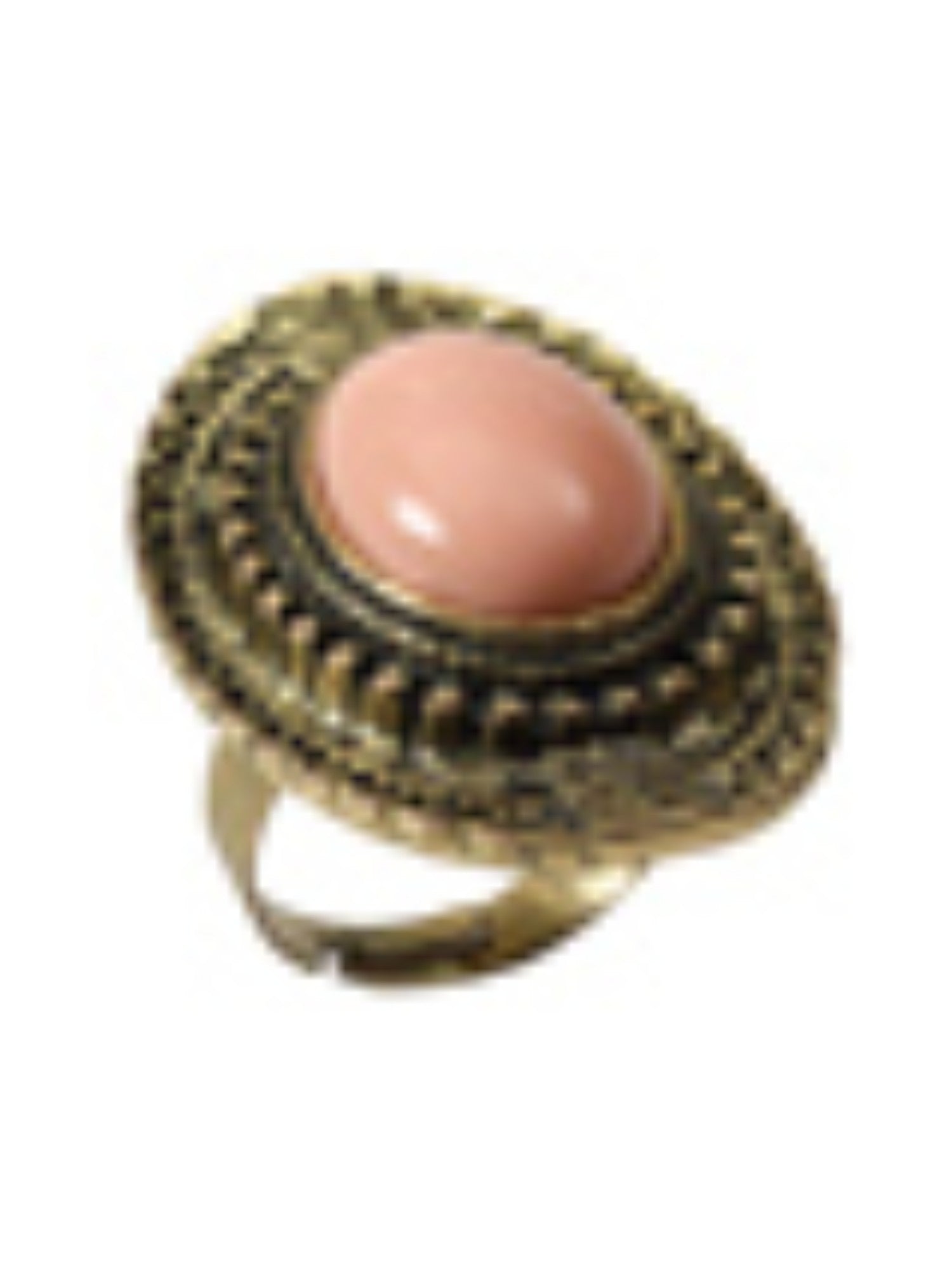 Ring met roze steen