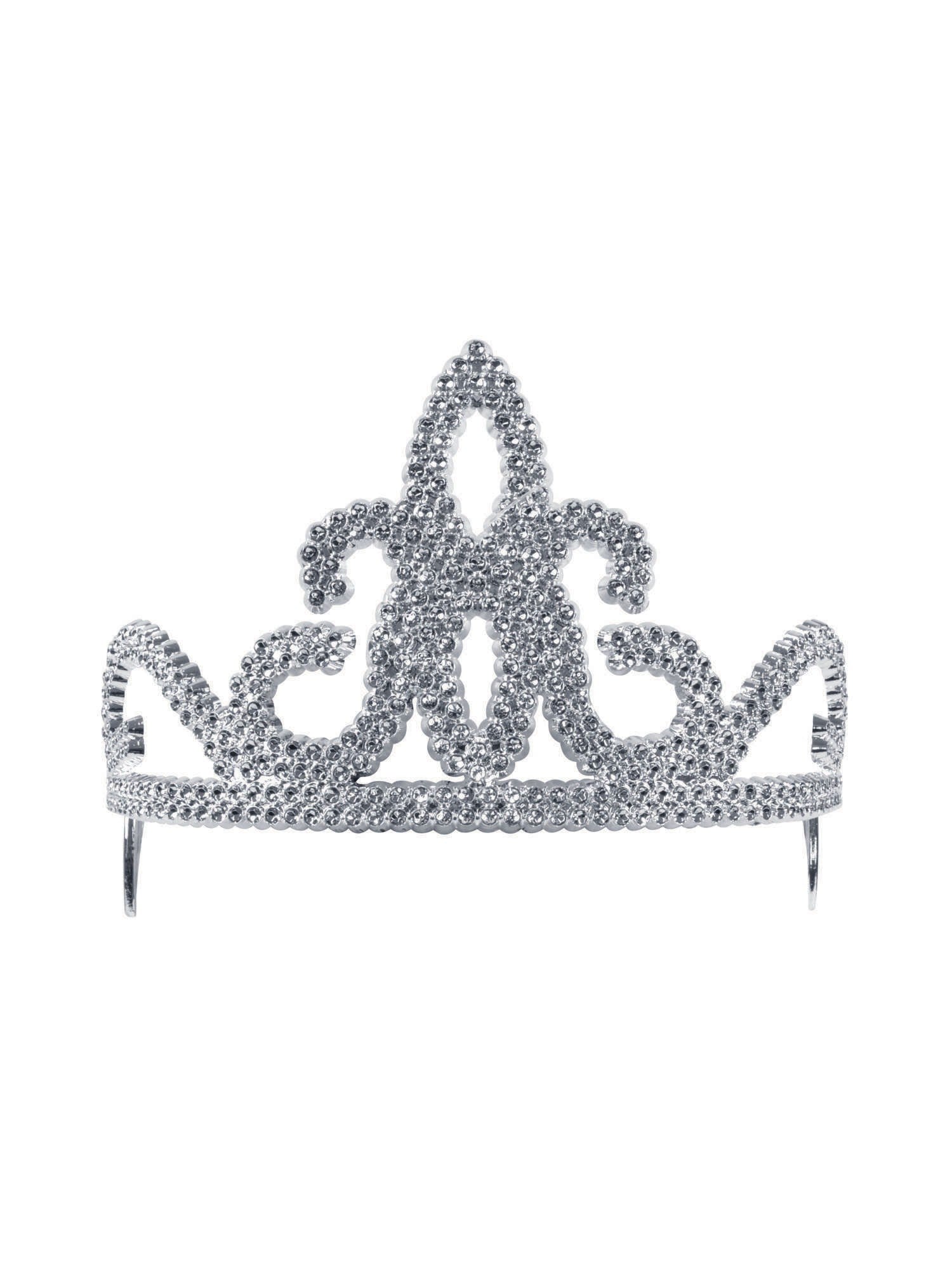Tiara - Plastic - Silver (Twelve Pack)
