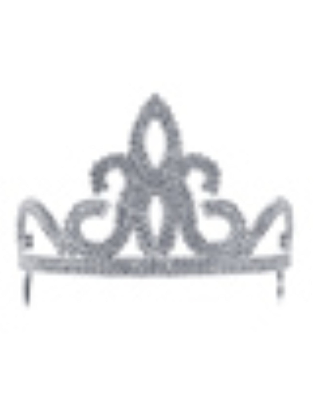 Tiara - Plastic - Silver (Twelve Pack)