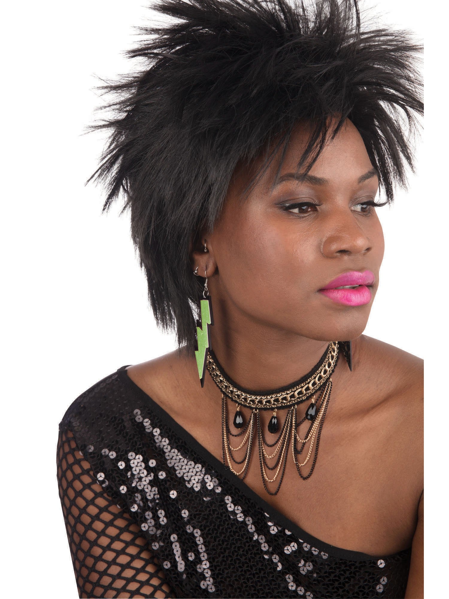 80's Rave Earrings - Green