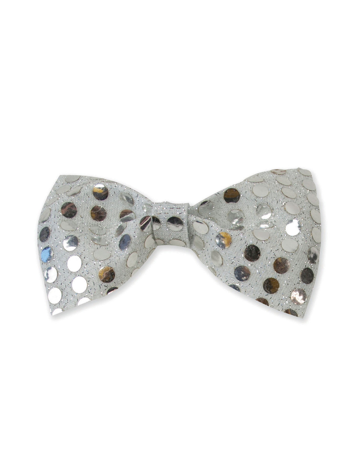 Bow Tie Sequin Silver