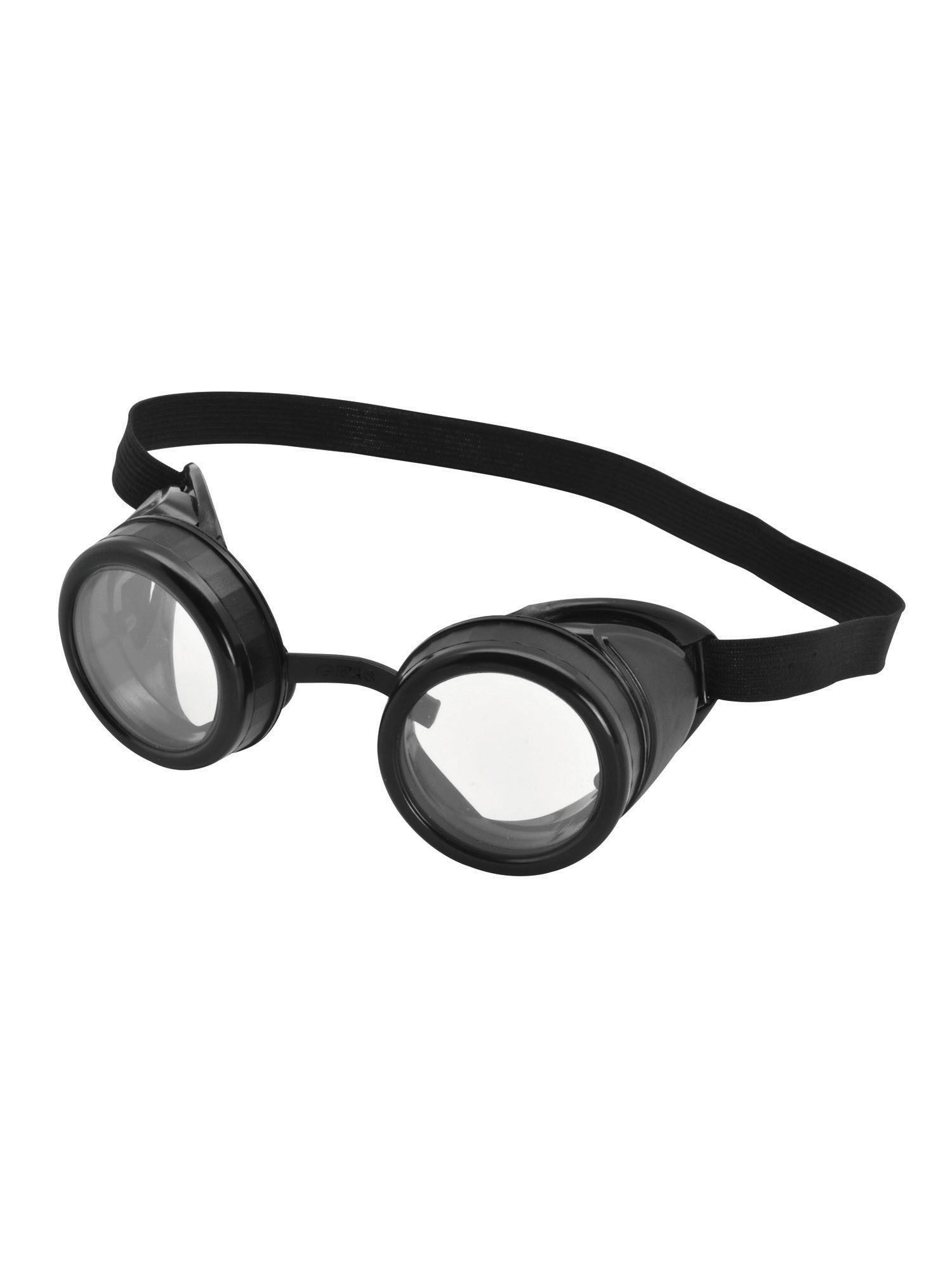 Pilotenbrille (schwarzer Rahmen)