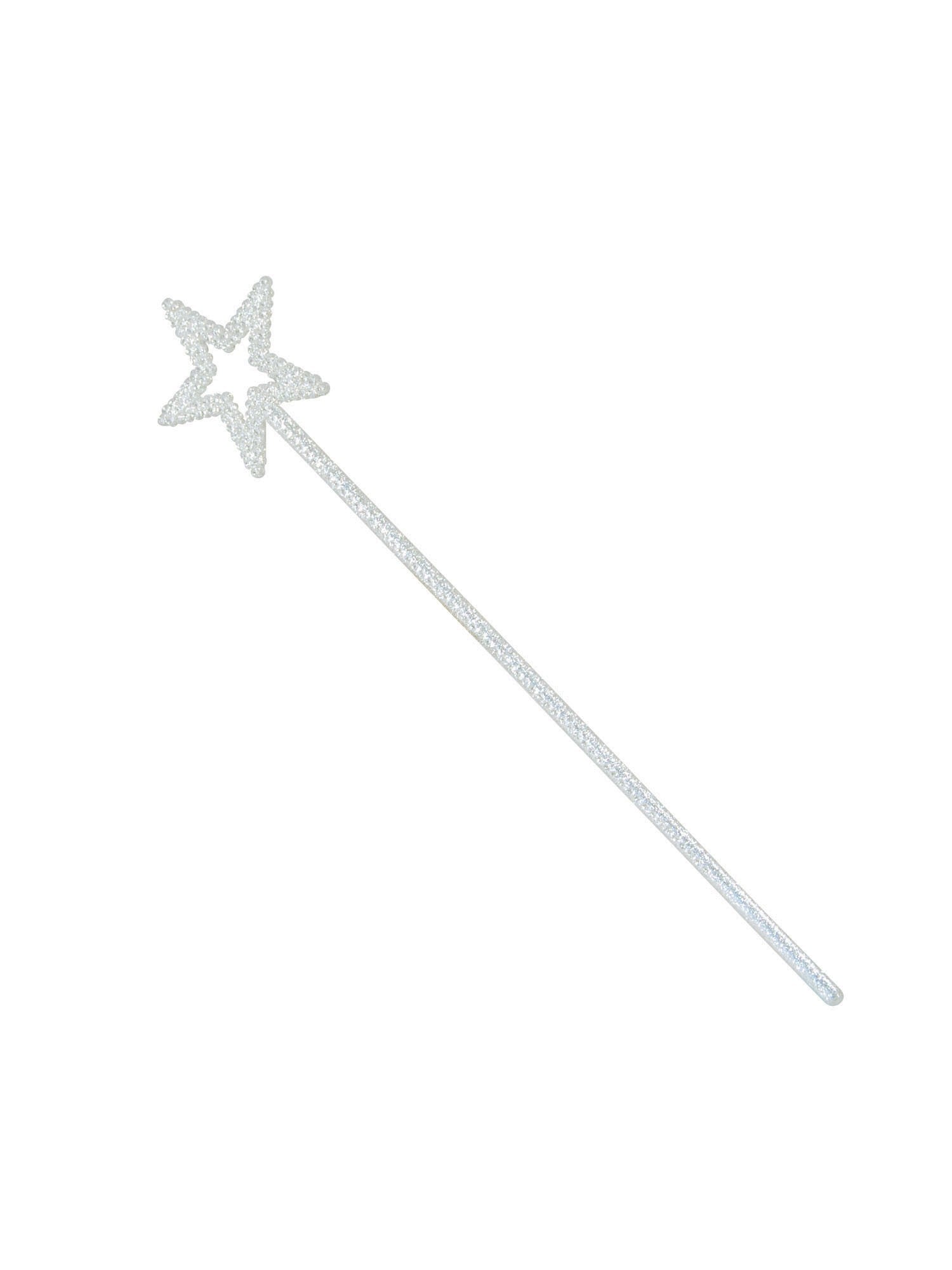 Weißer Glitzerstern-Zauberstab