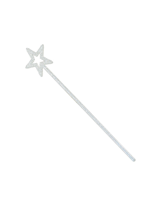 White Glitter Star Wand