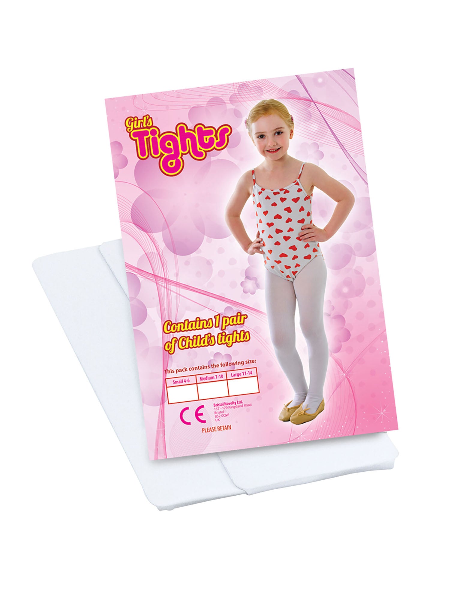 Tights White 4/6 Small