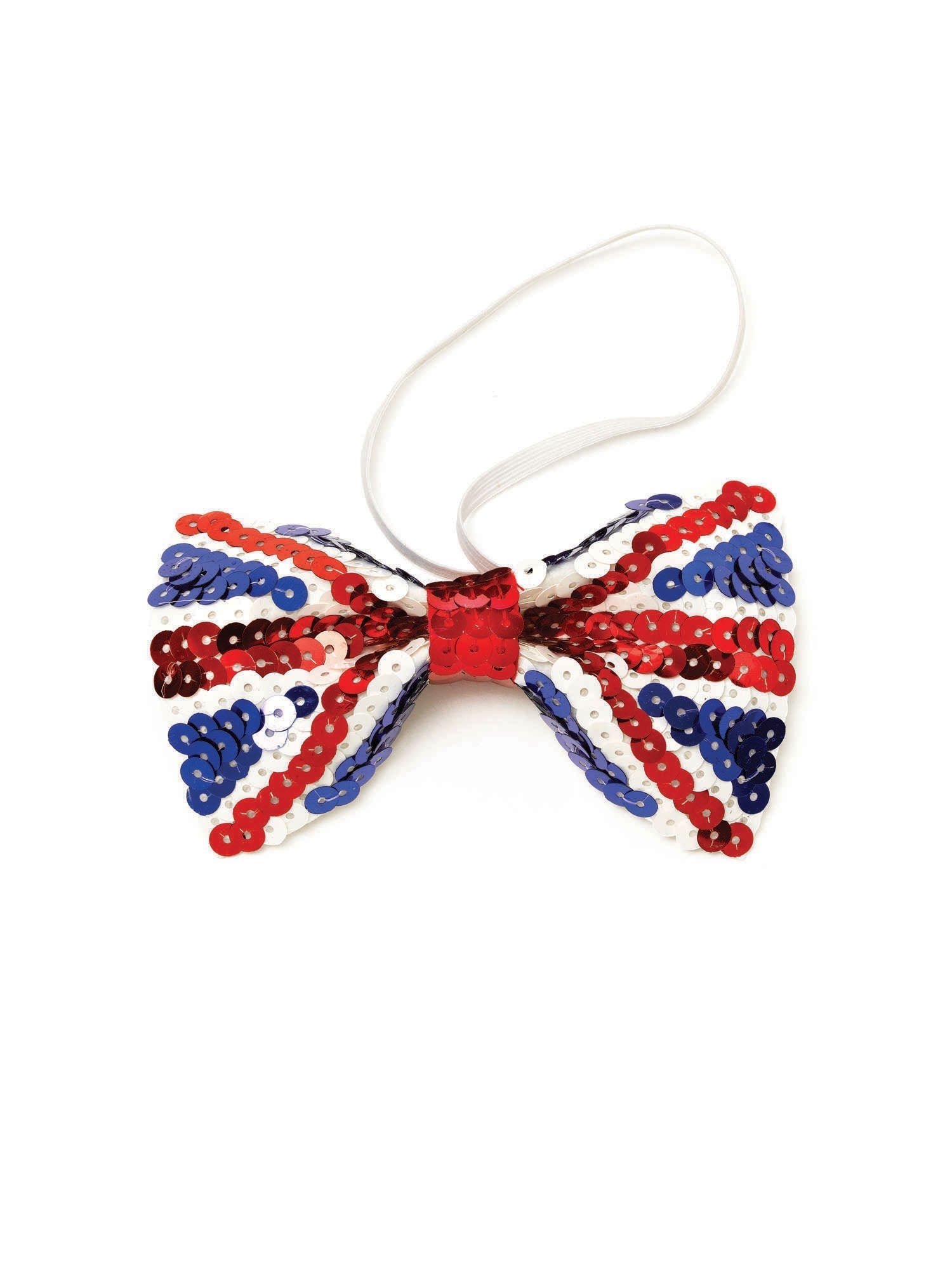 Union Jack Sequin Bow Tie