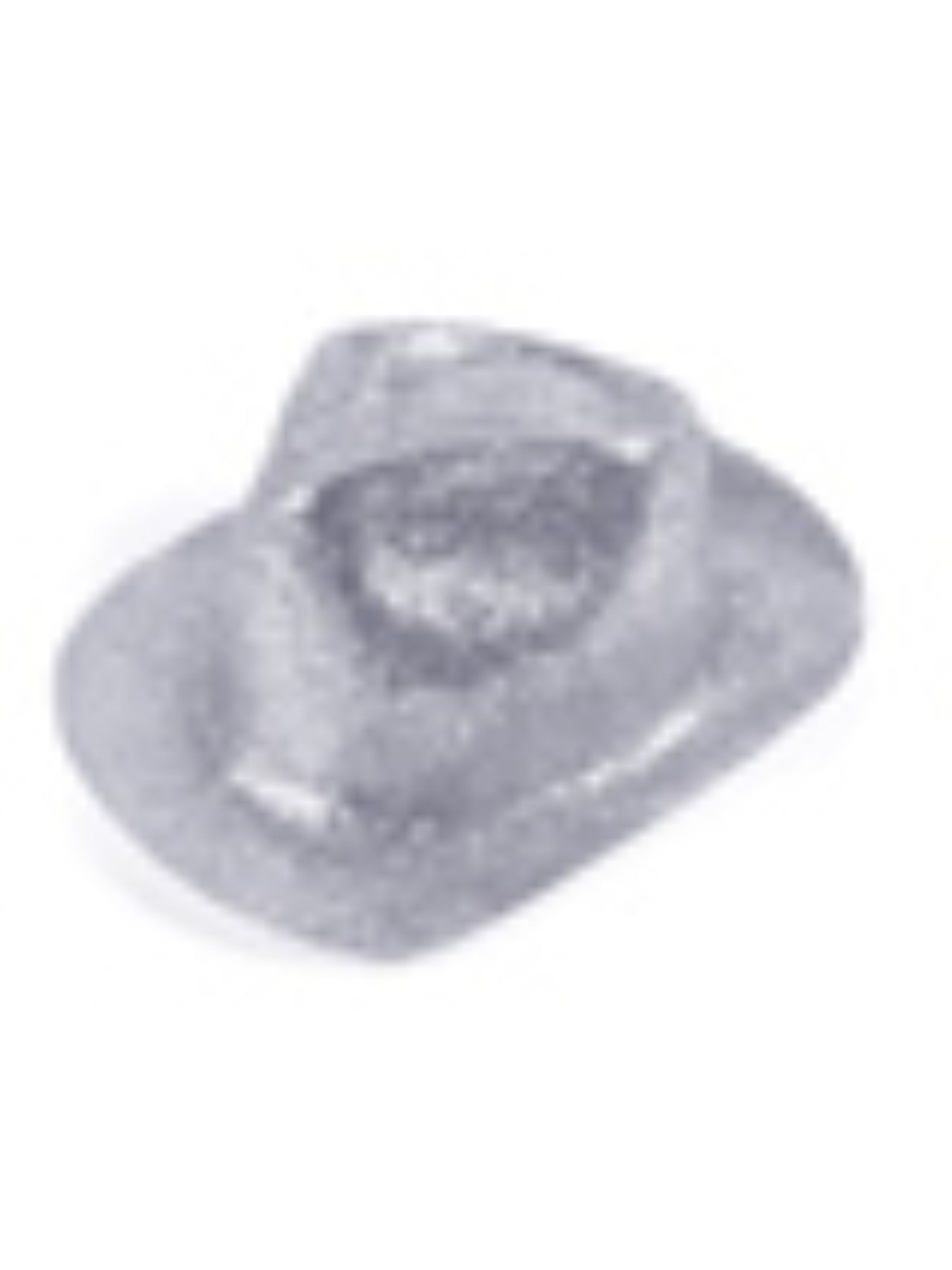Silberner Glitzer-Trilby
