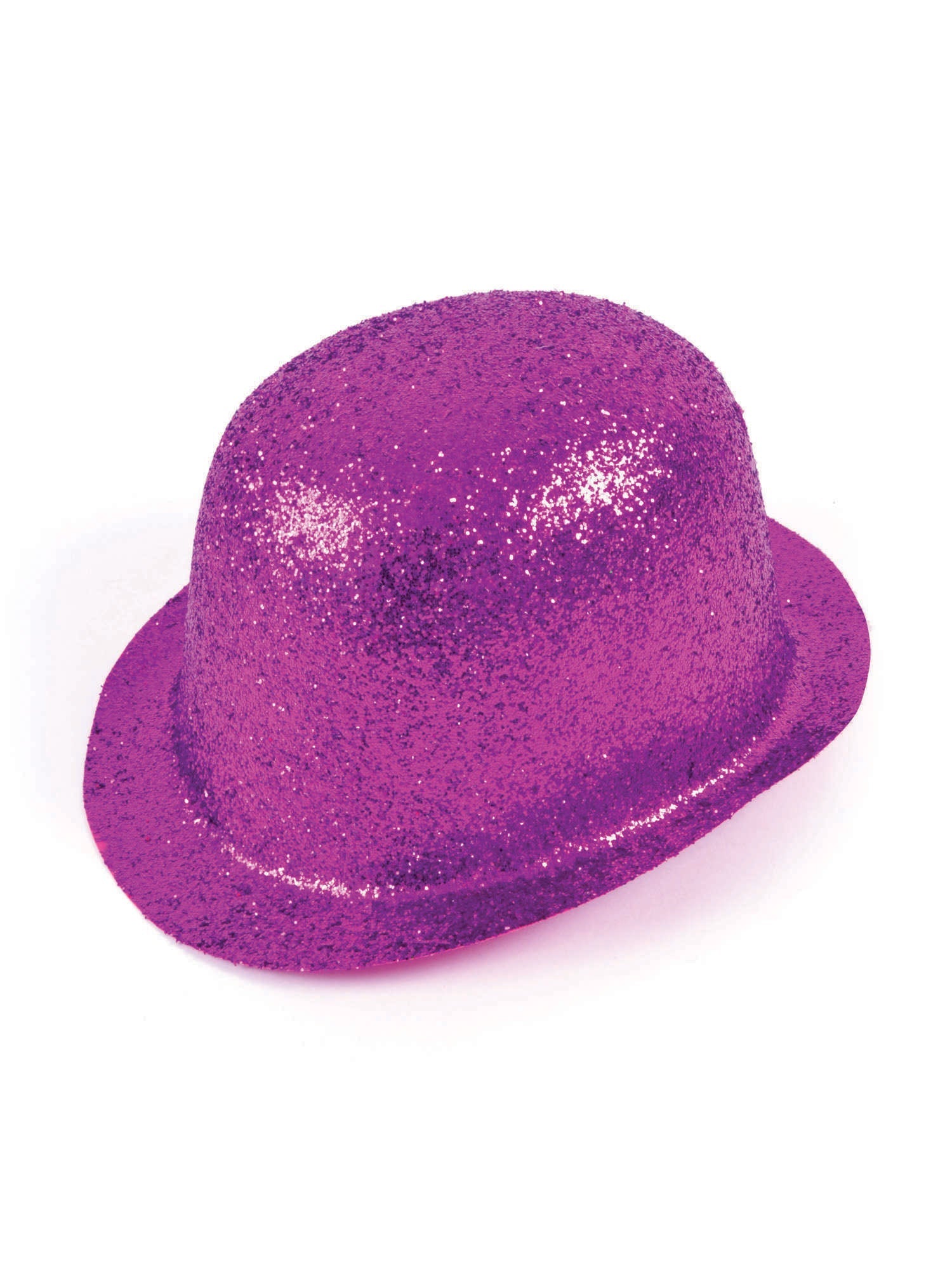 Glitter Cerise Plastic Bowler