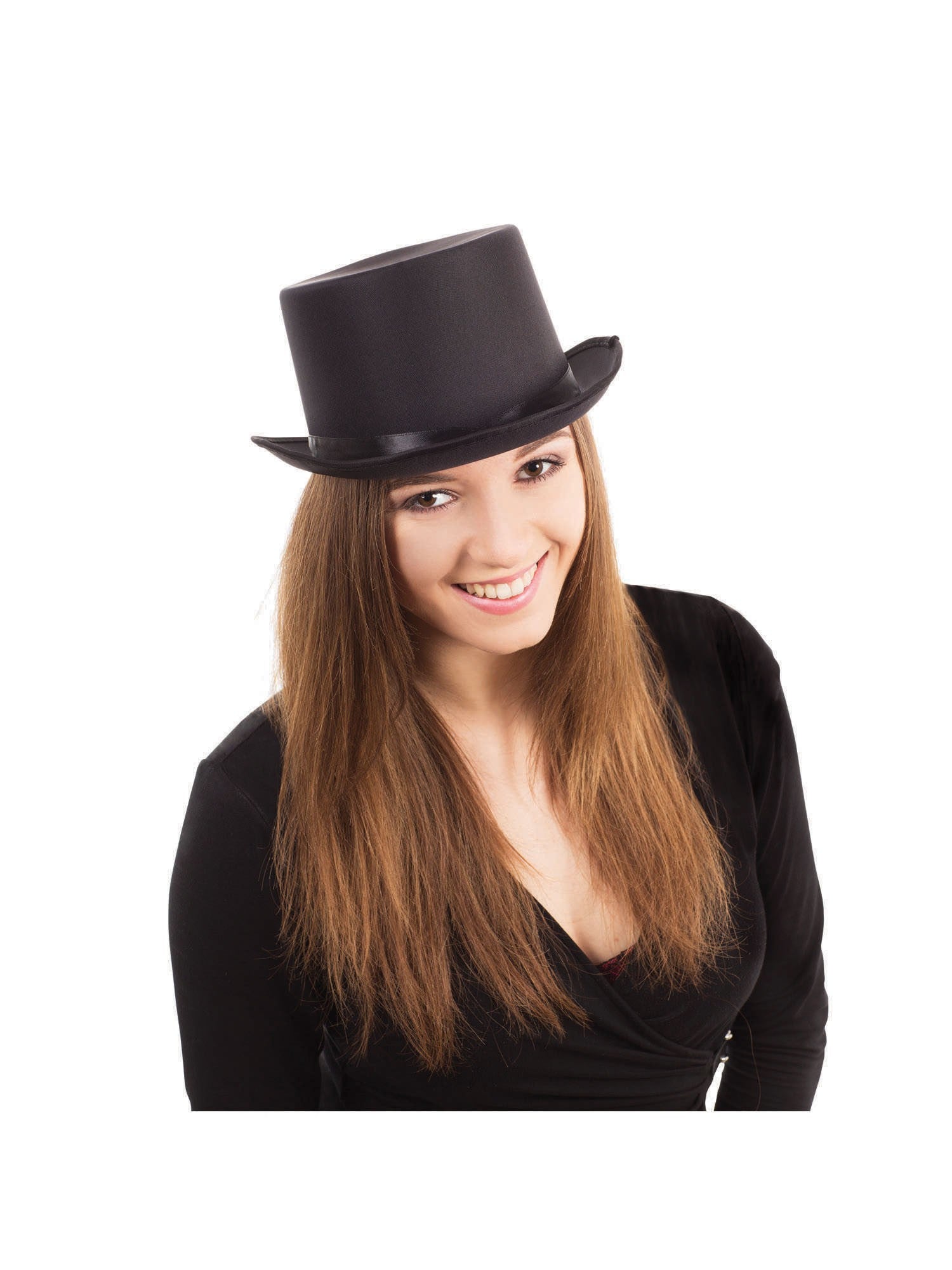 Top Hat - Black (Satin Look)