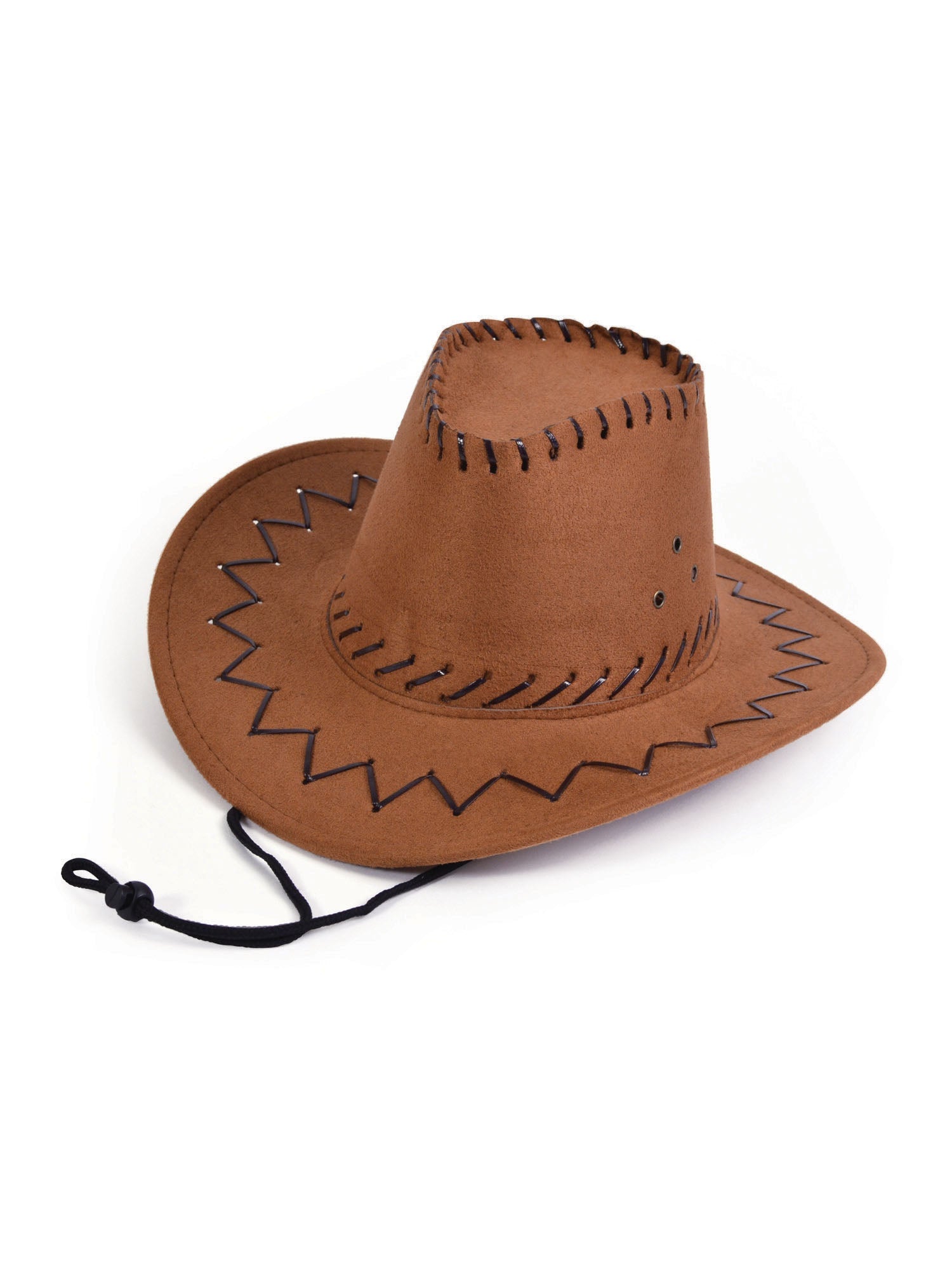 Cowboy Hat - Stitched Brown - Kids