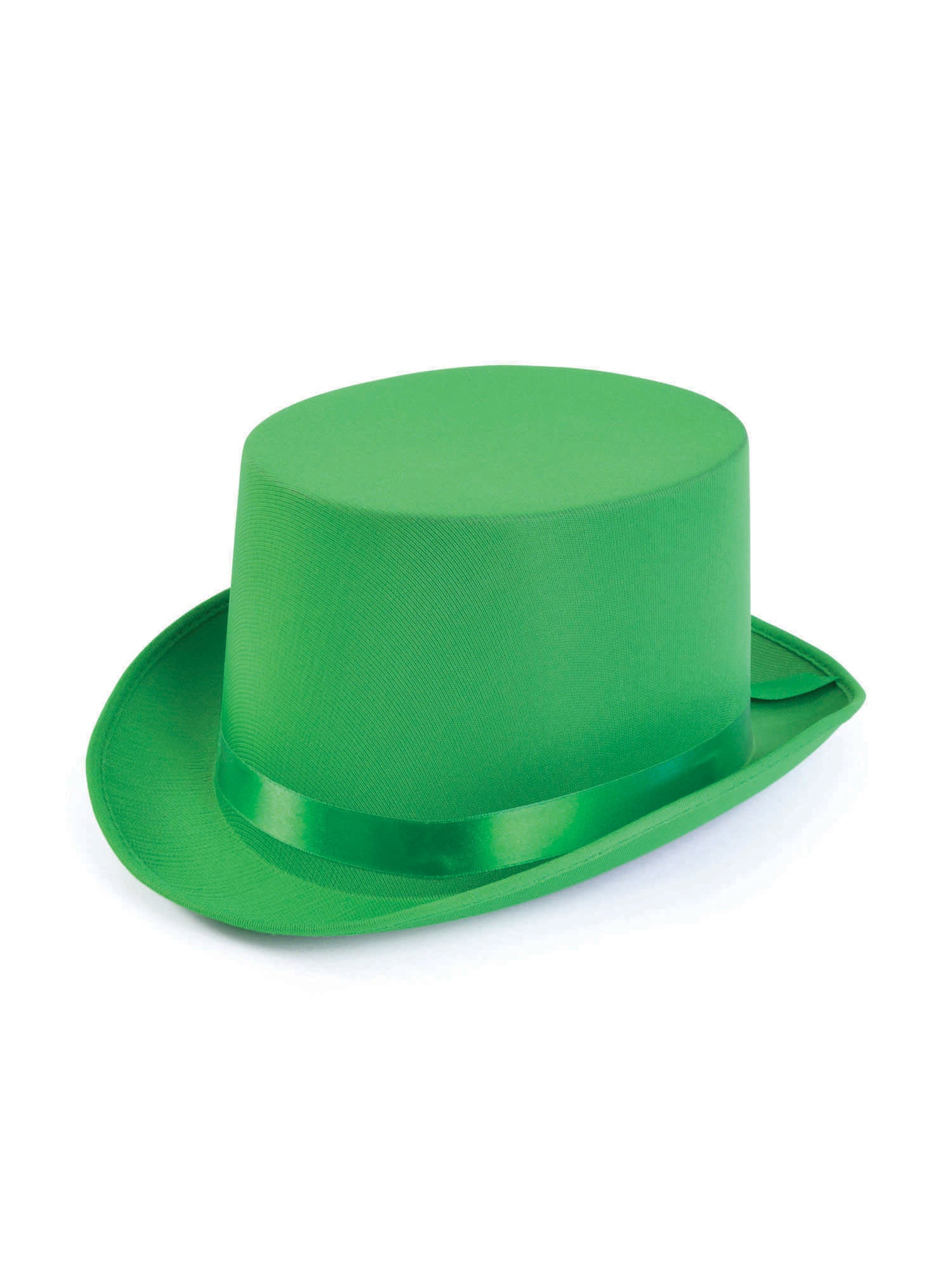 Hoge hoed satijn - Groen