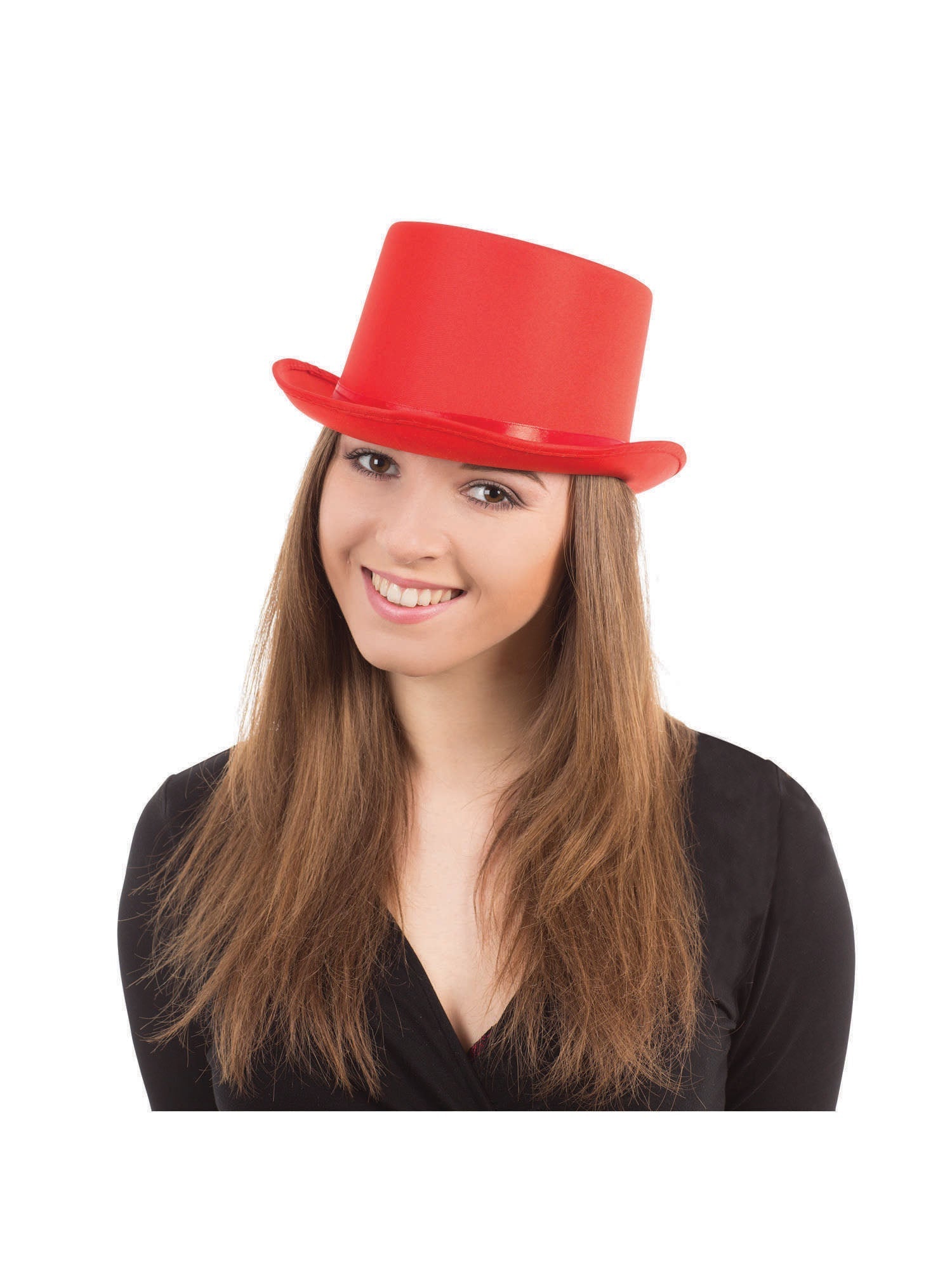 Top Hat Satin - Red