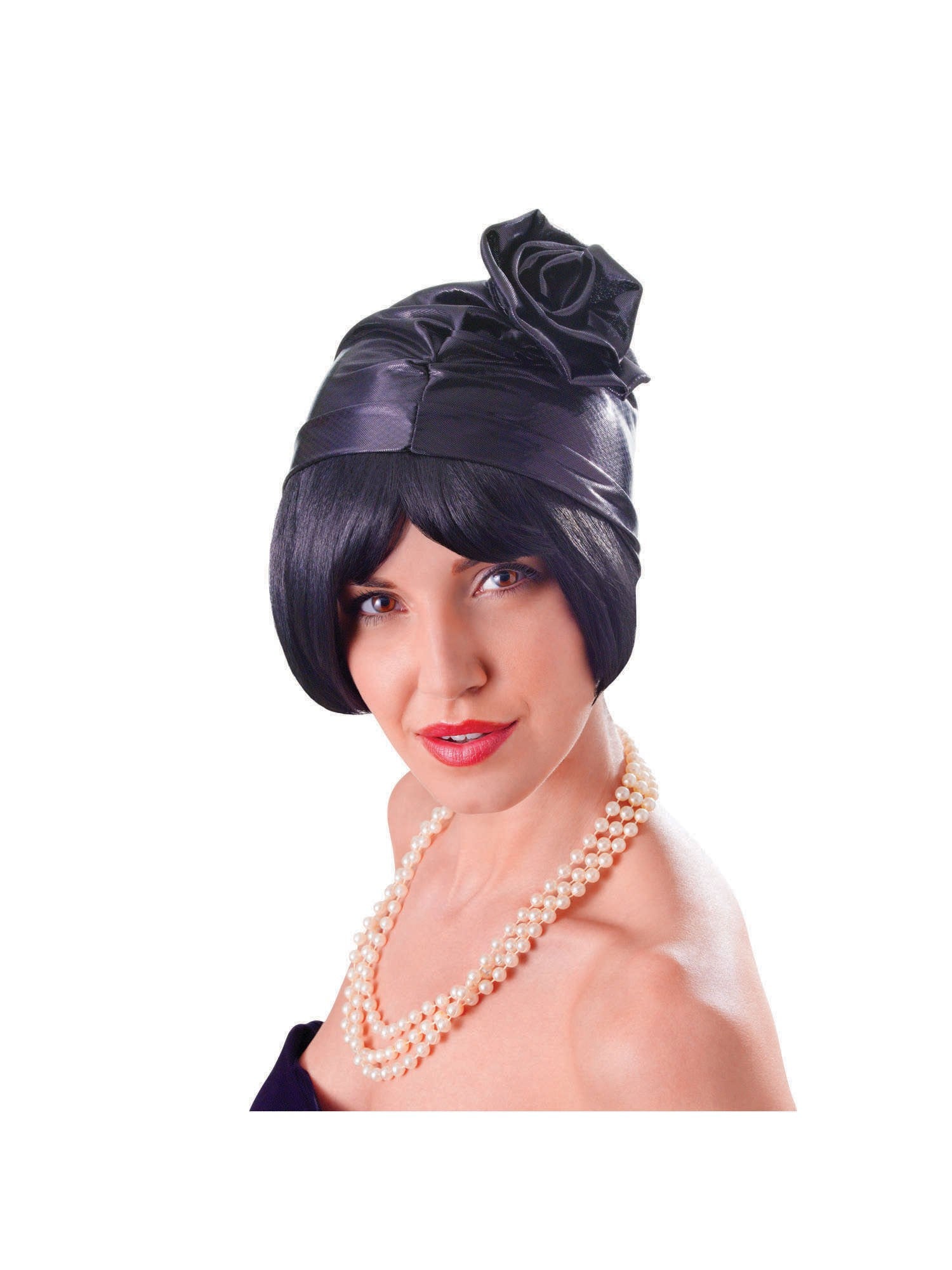 Cloche 20's Hut Schwarz