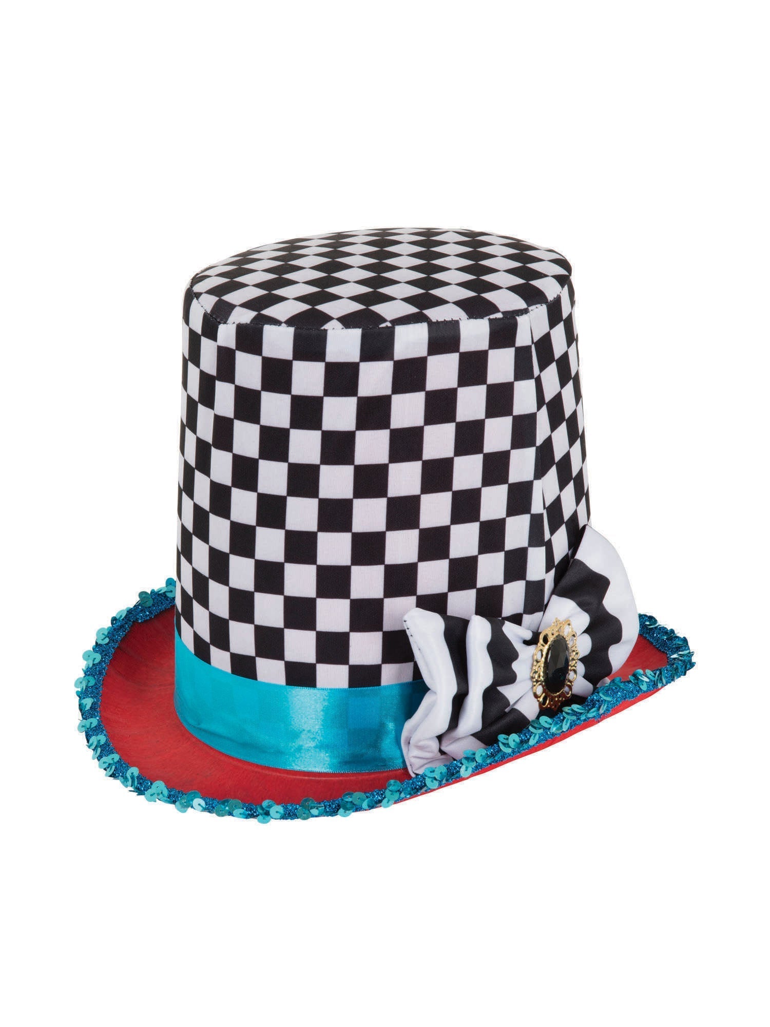 Stovepipe Mad Hatter Chequered Hat