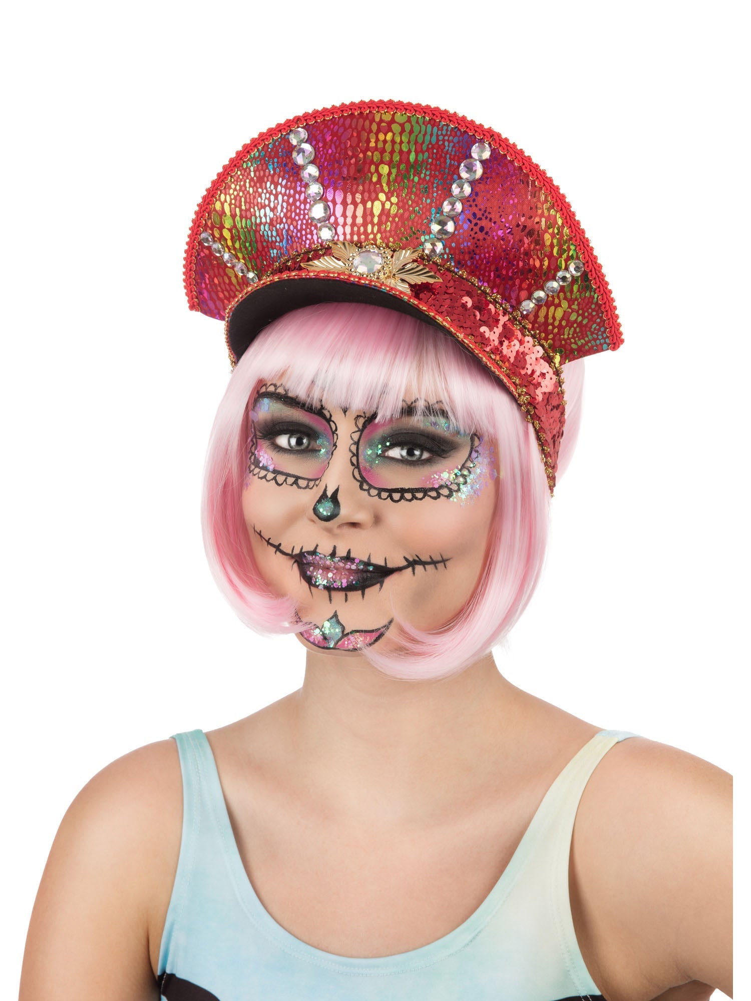 Festival Military Hat Pink Party