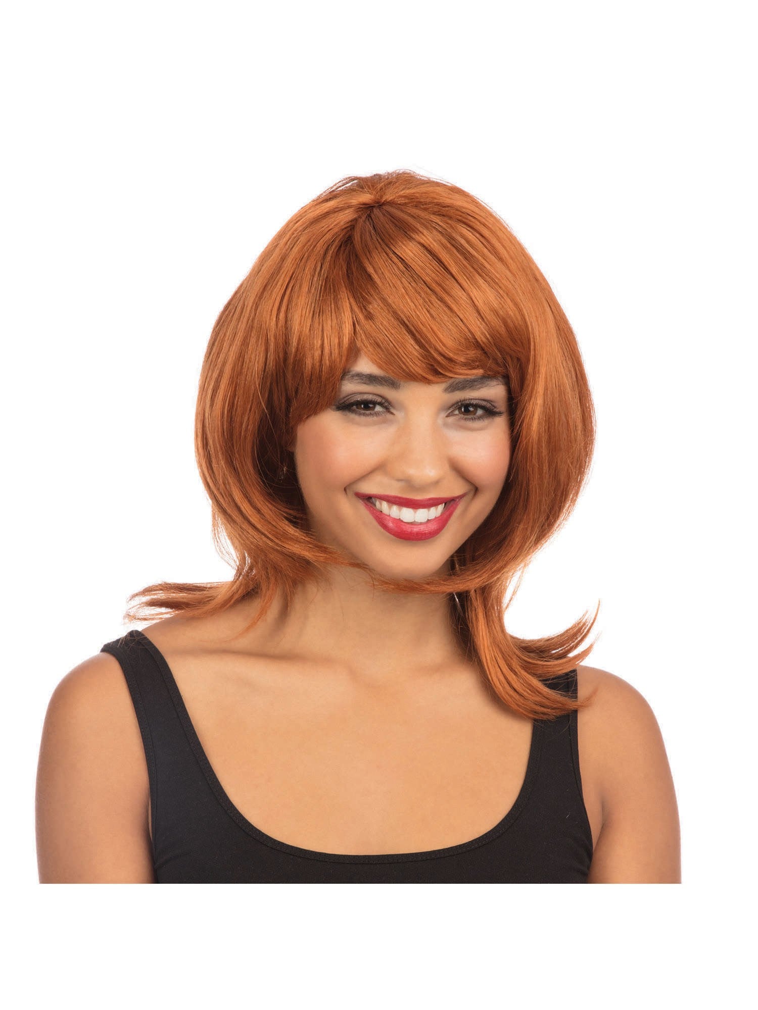 Ginger Gelaagde Vrouwenpruik