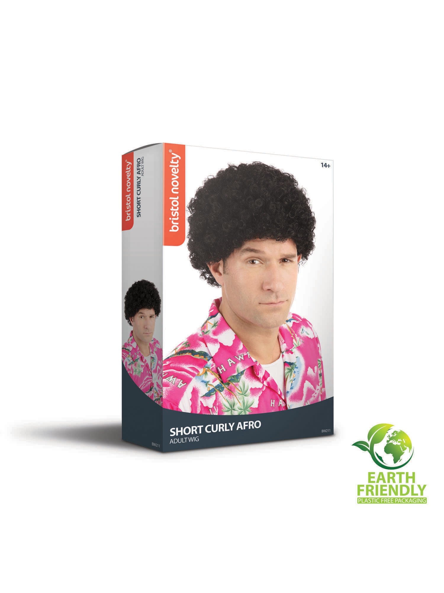 Kurze lockige Afro-Perücke