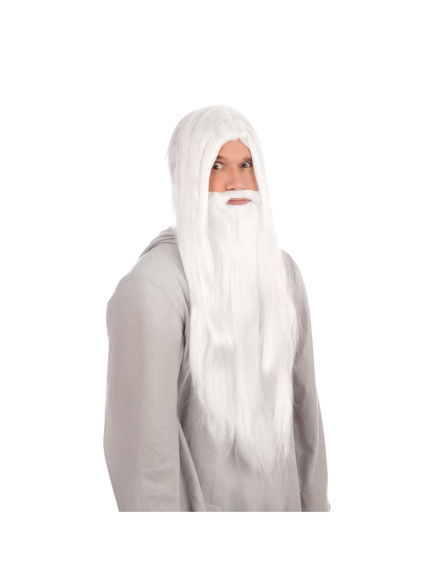 Wizard Wig And Beard Long White