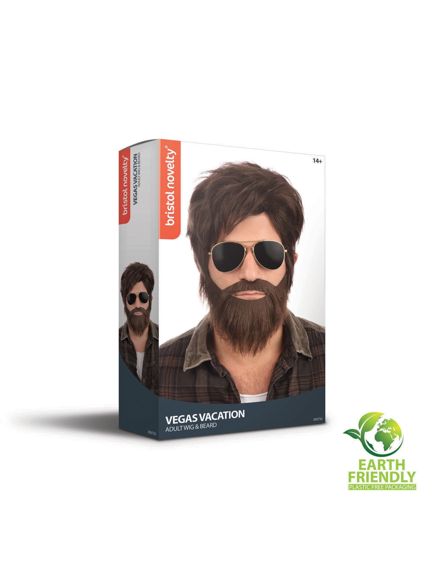 Vegas Vacation Wig & Beard Set