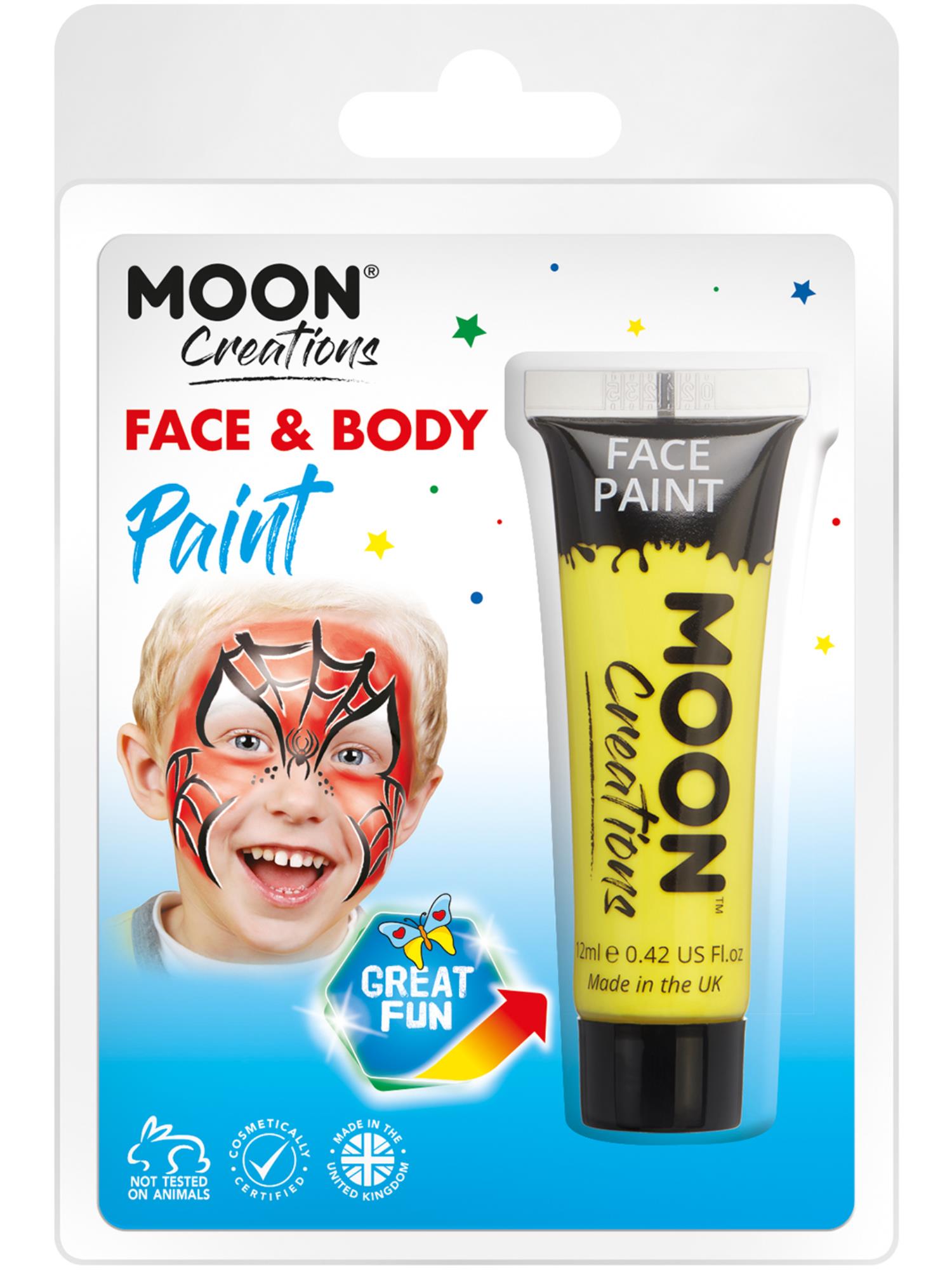 Moon Creations Face & Body Paint, Yellow