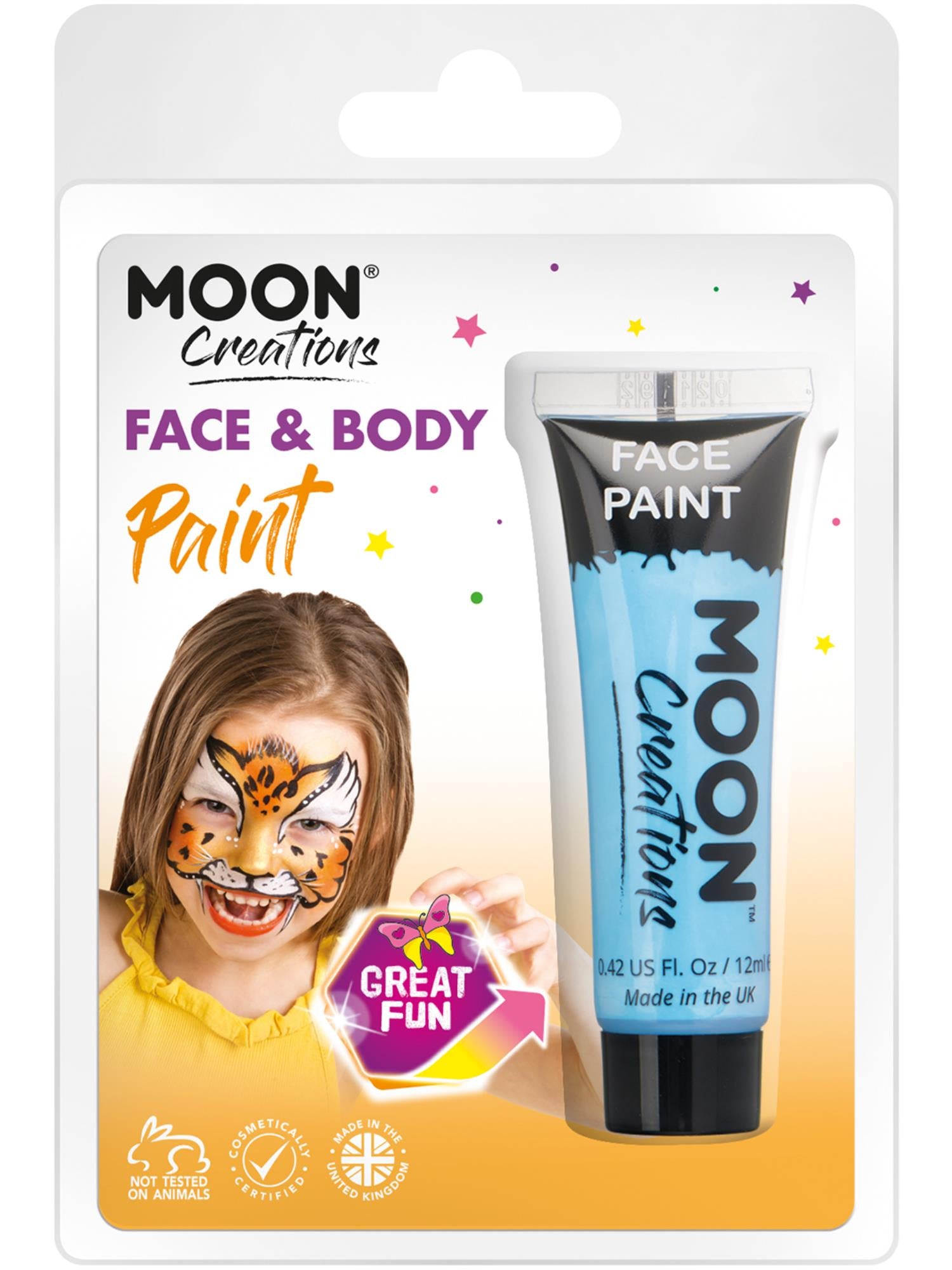 Moon Creations Face & Body Paint, Light Blue