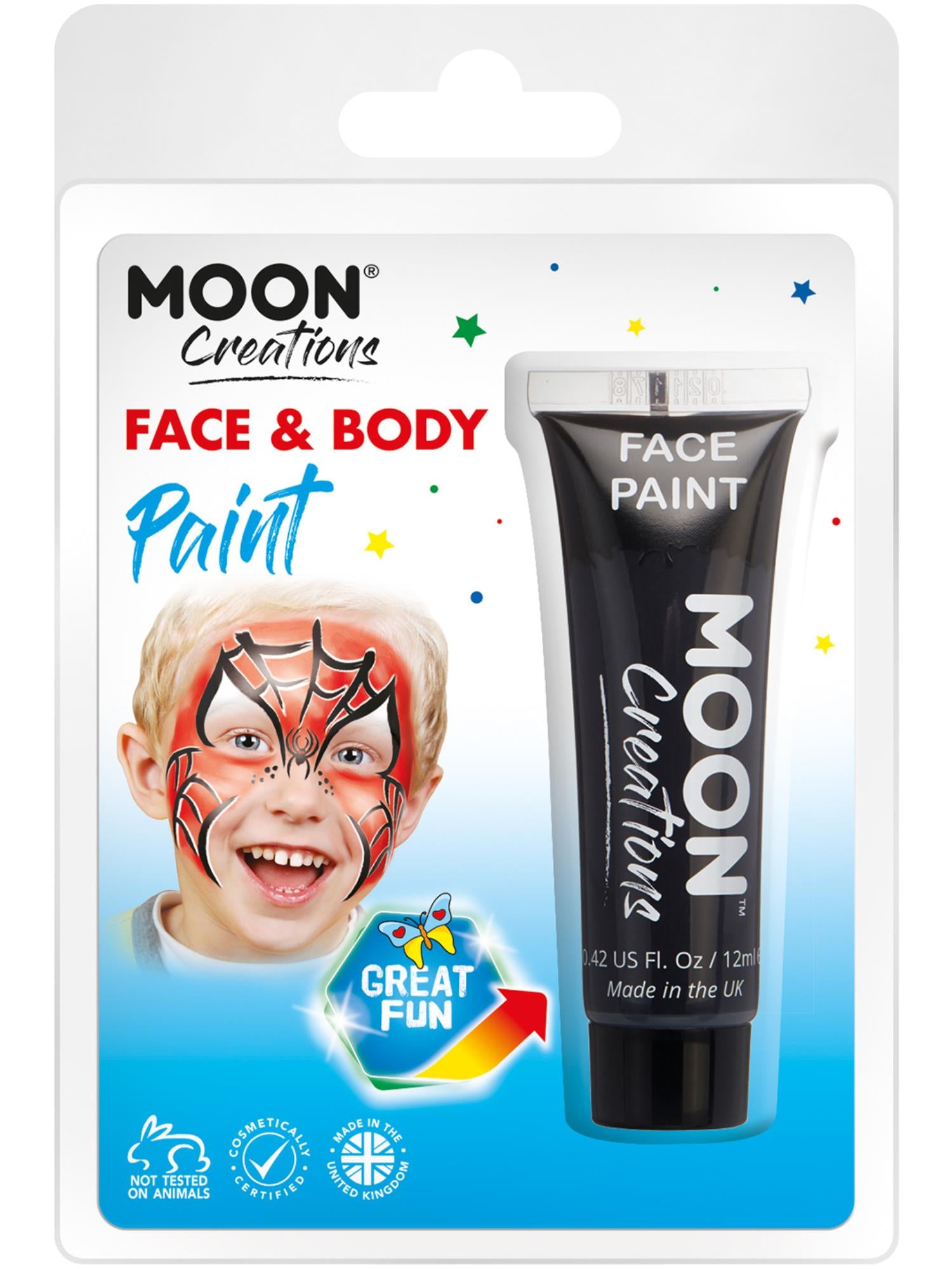 Moon Creations Face & Body Paint, Black