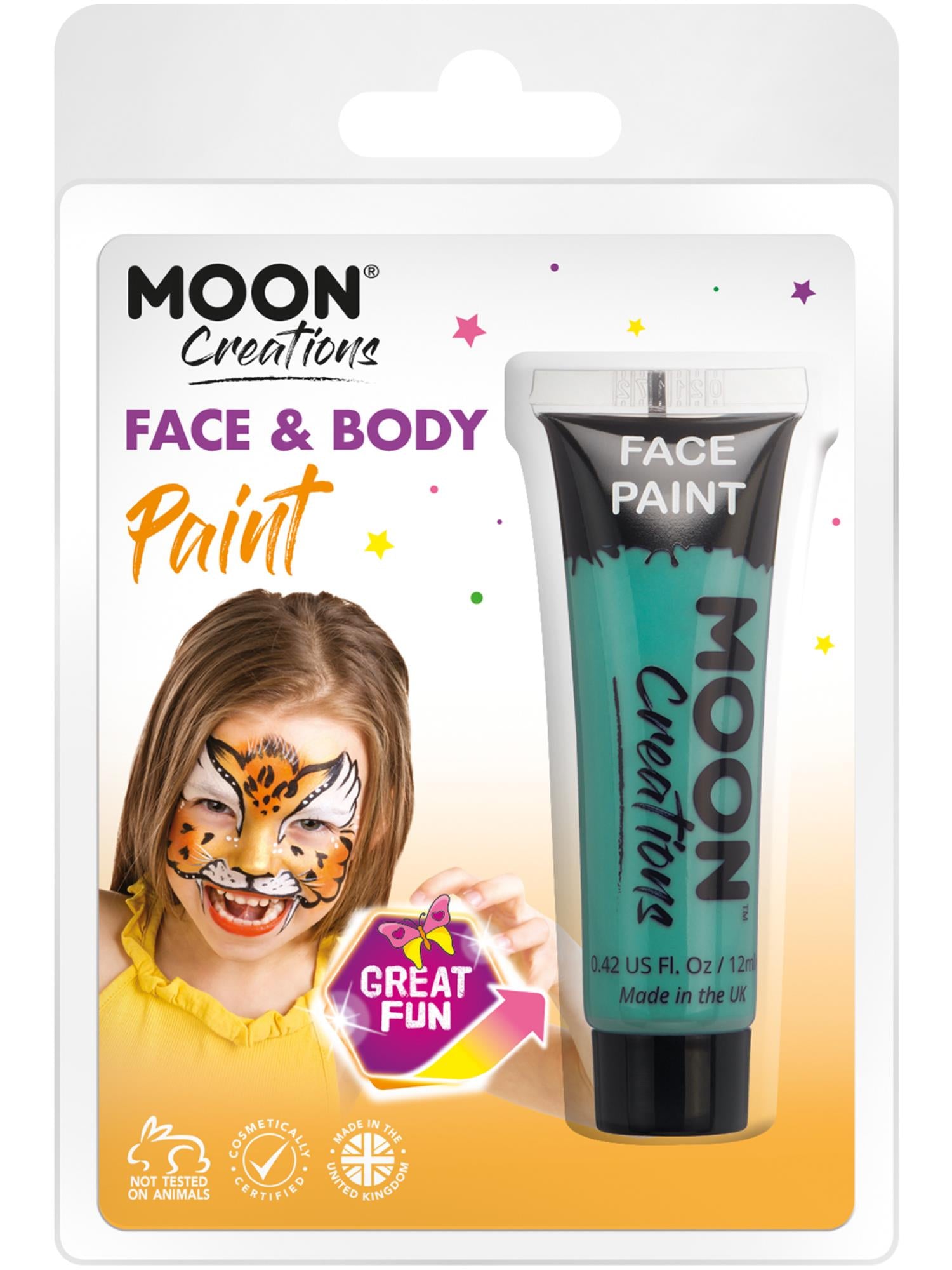 Moon Creations Face & Body Paint, Turquoise