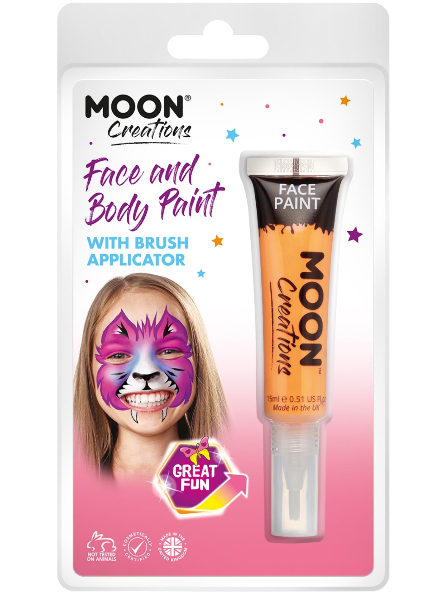 Moon Creations Face & Body Paints, Orange