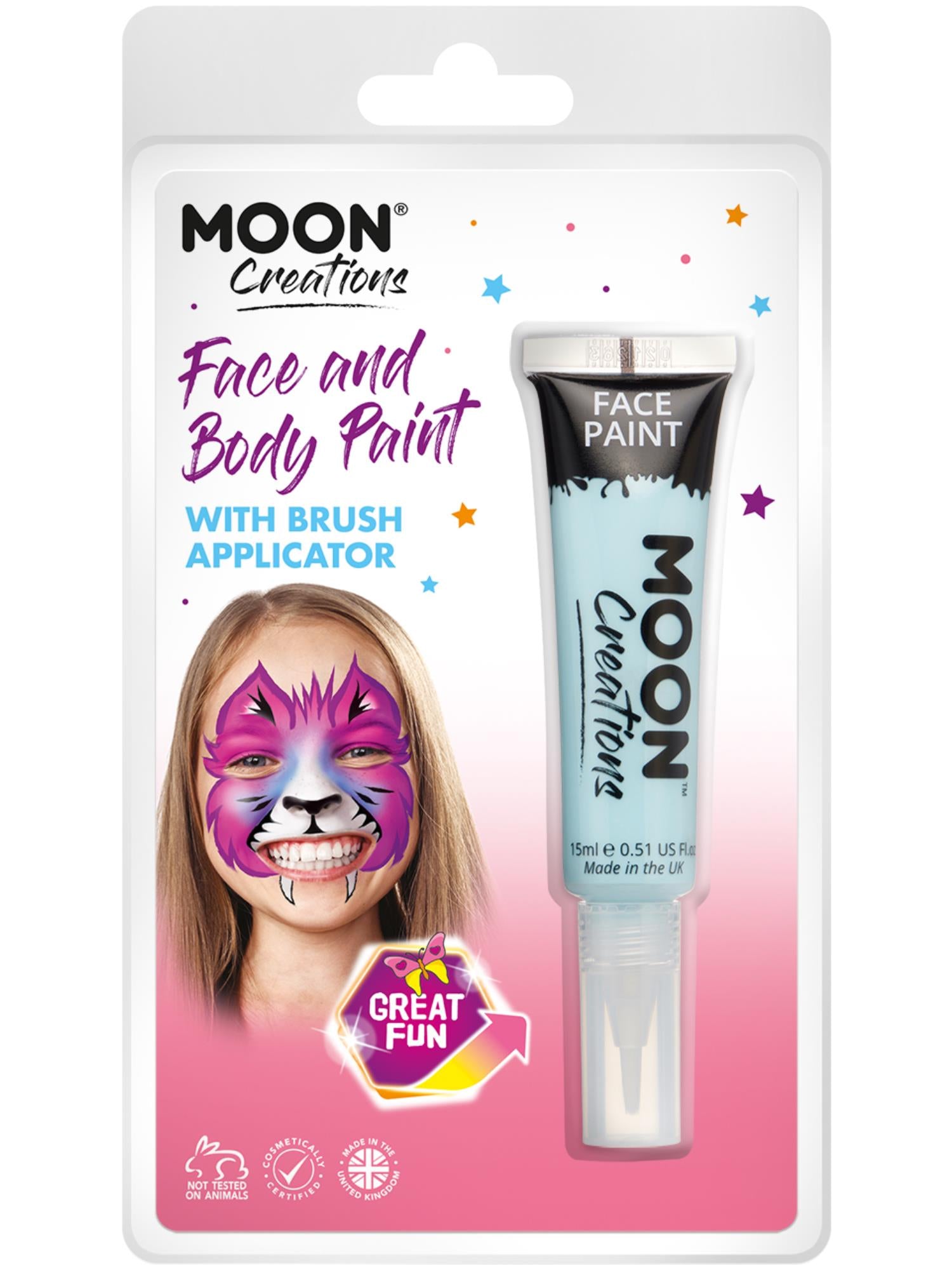 Moon Creations Face & Body Paints, Light Blue