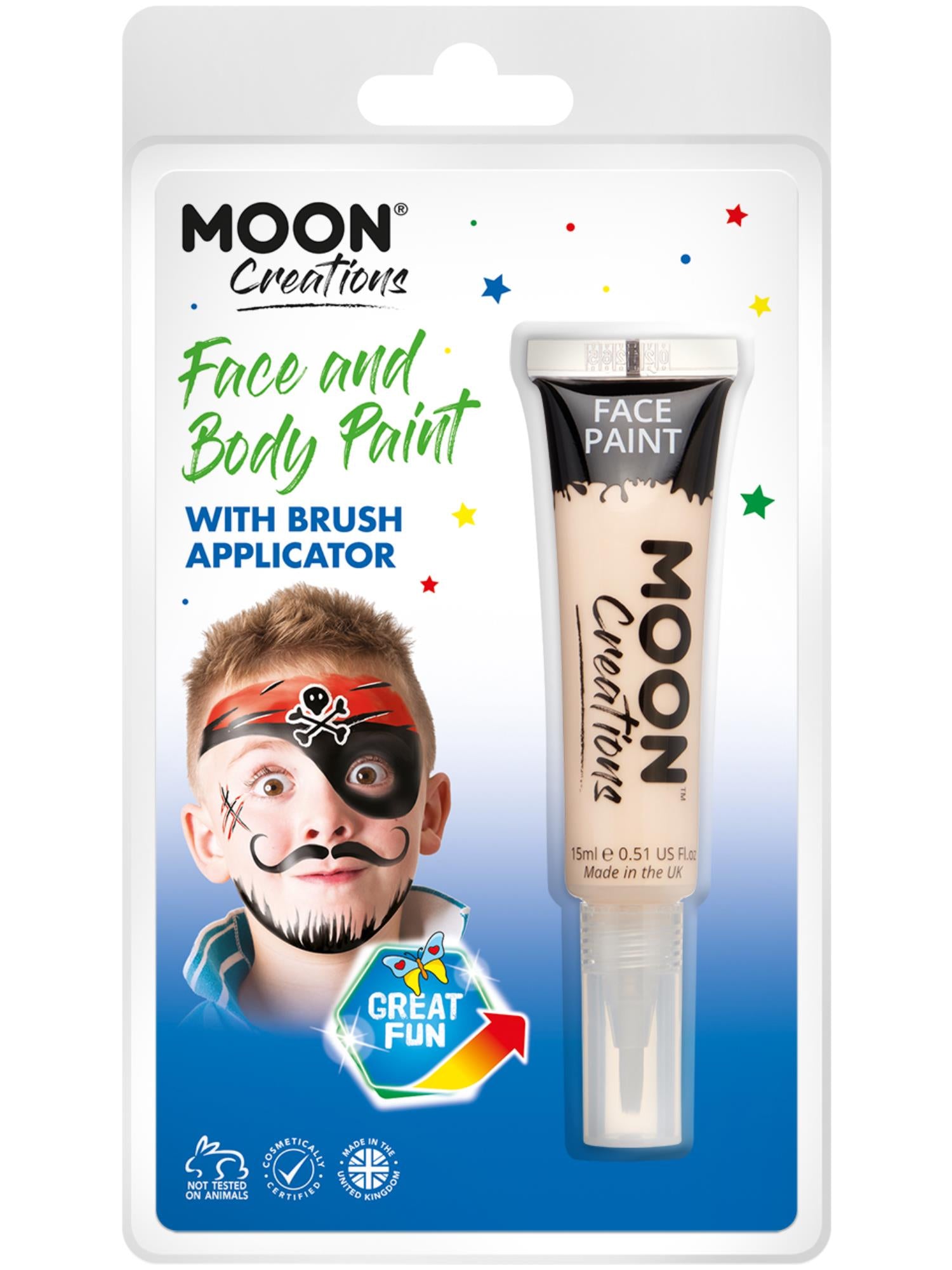 Moon Creations Face & Body Paints, Pale Skin