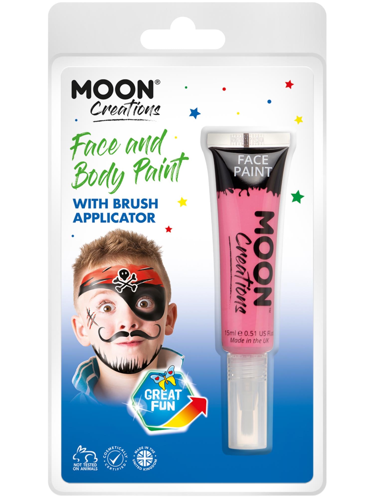 Moon Creations Face & Body Paints, Hot Pink