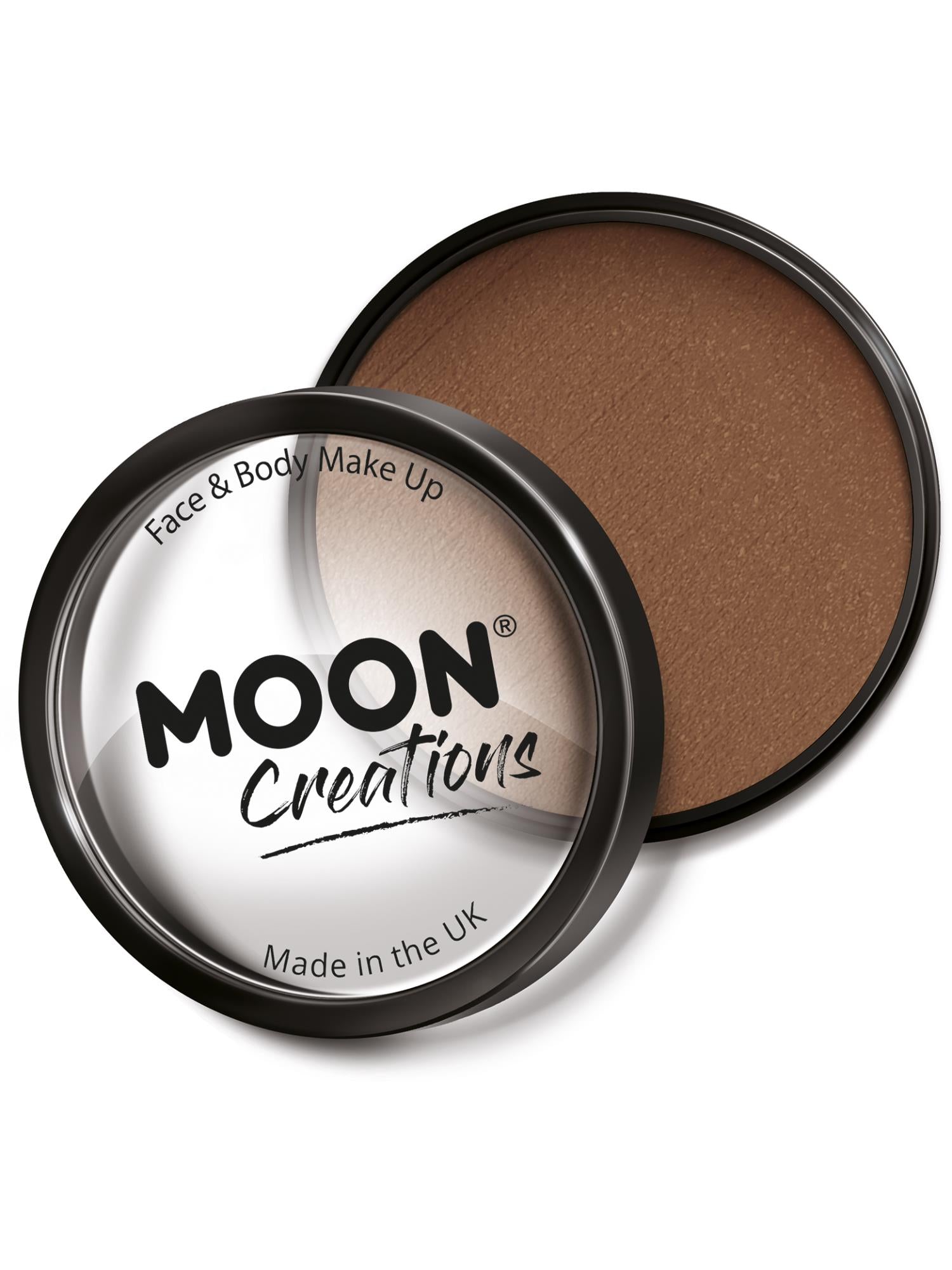 Moon Creations Pro Face Paint Cake Pot, Mid Brown