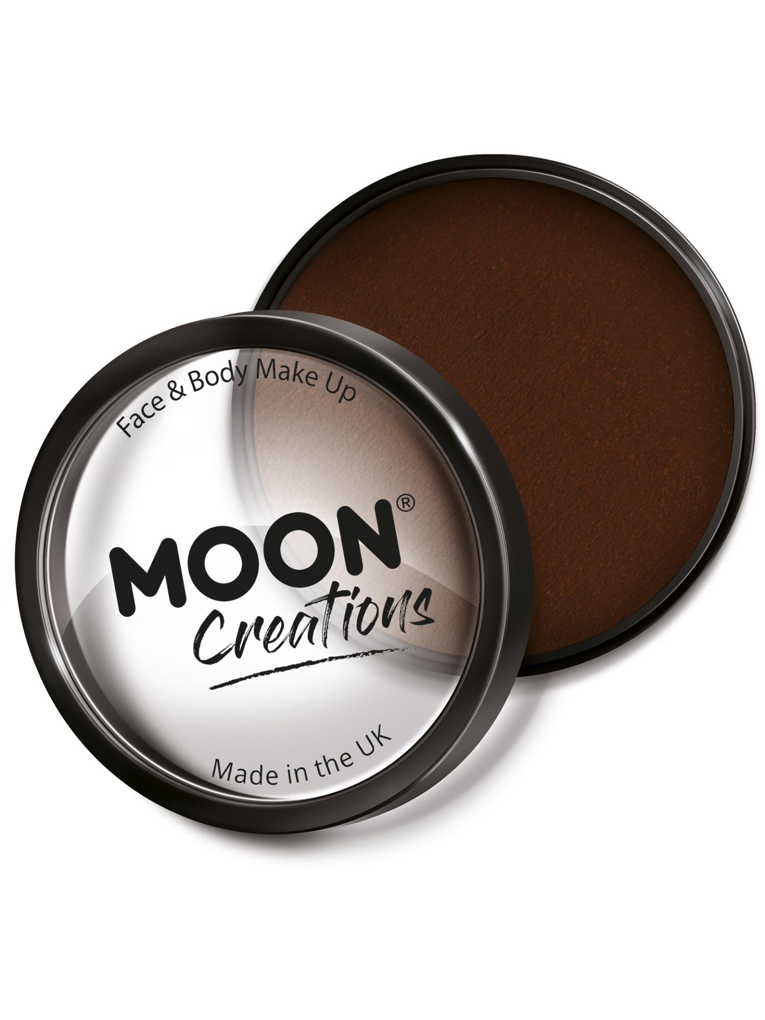 Moon Creations Pro Face Paint Cake Pot, Dark Brown
