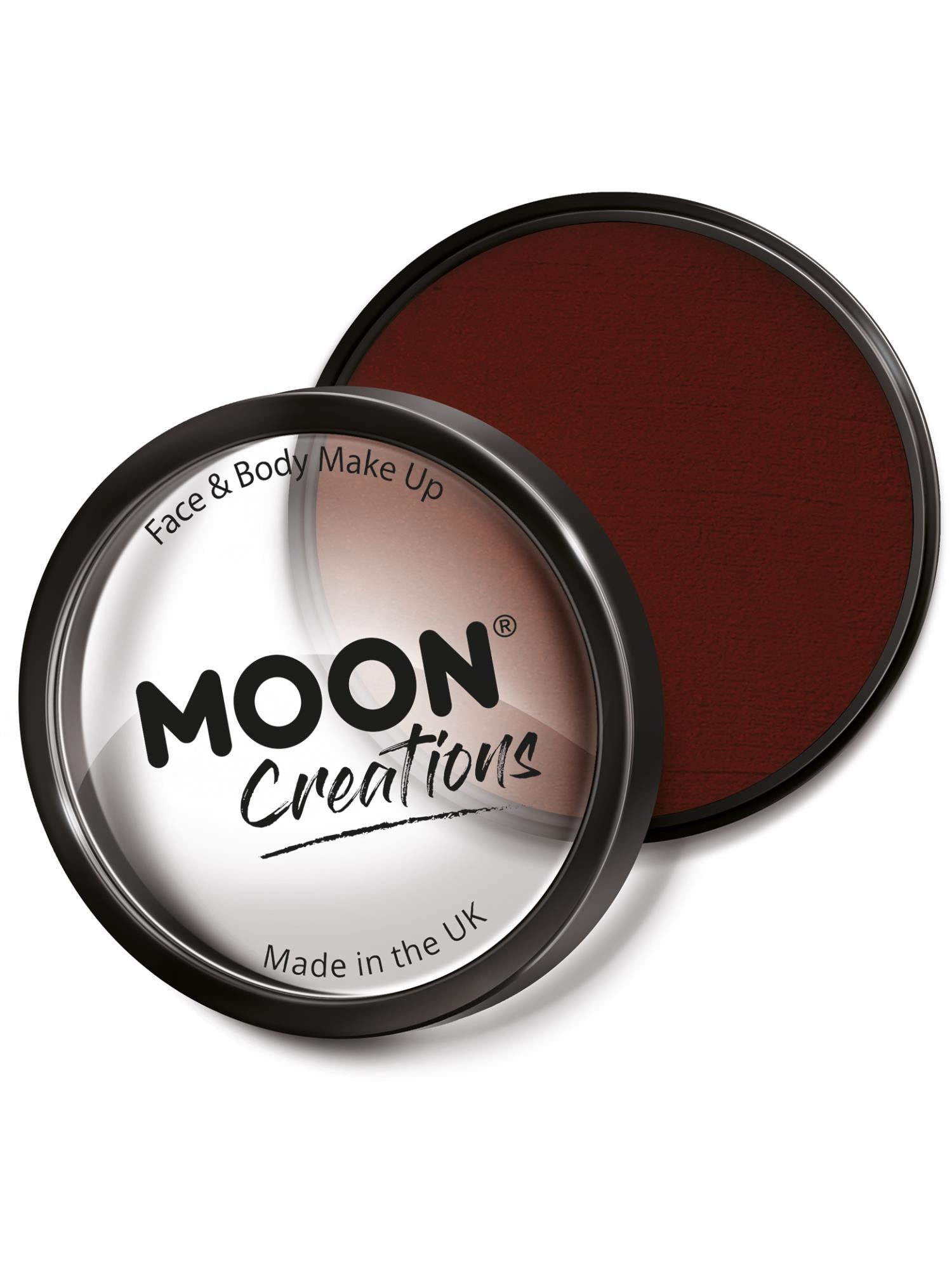 Moon Creations Pro Face Paint Cake Pot, Dark Red