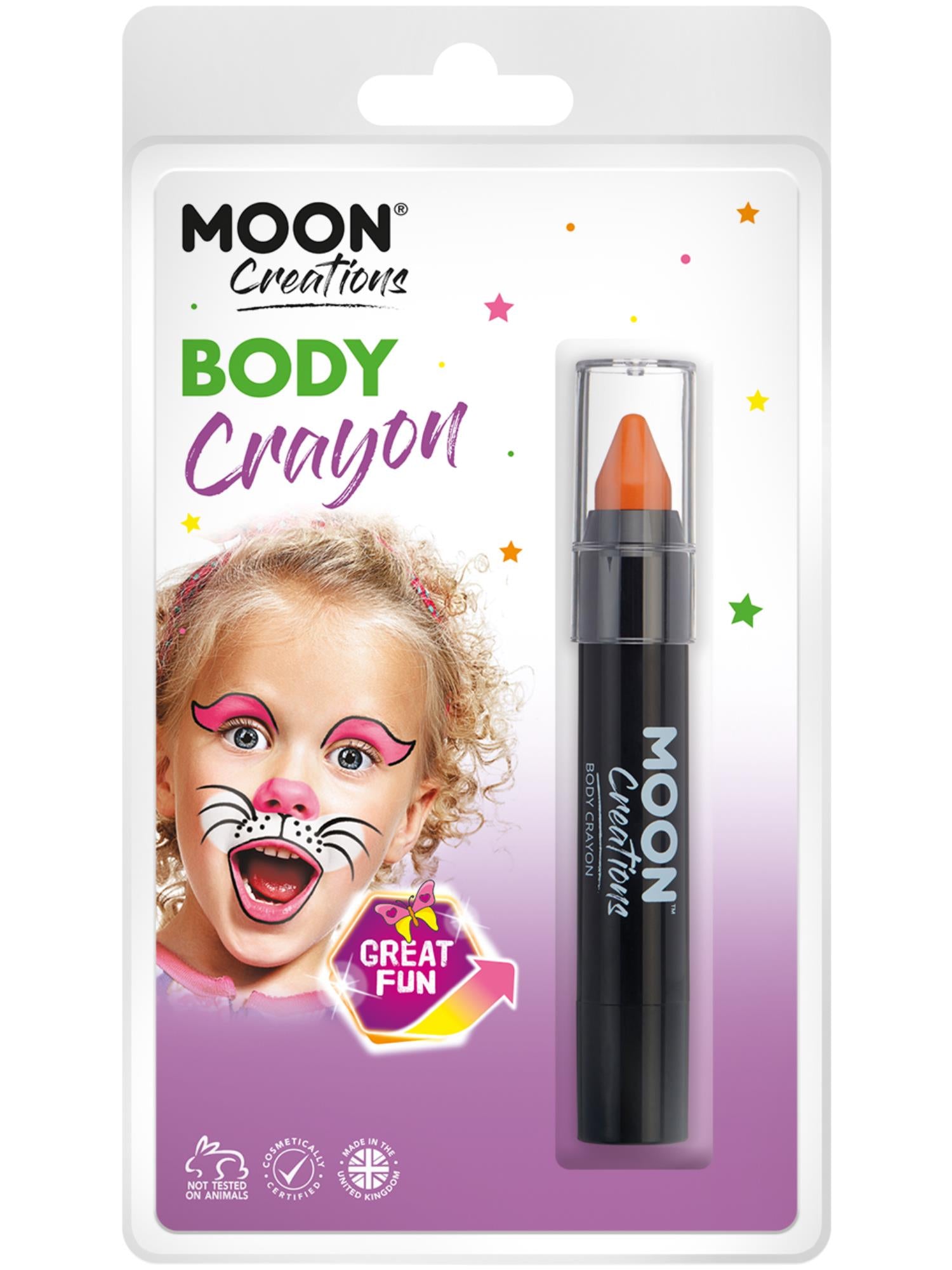 Moon Creations Body Crayons, Orange