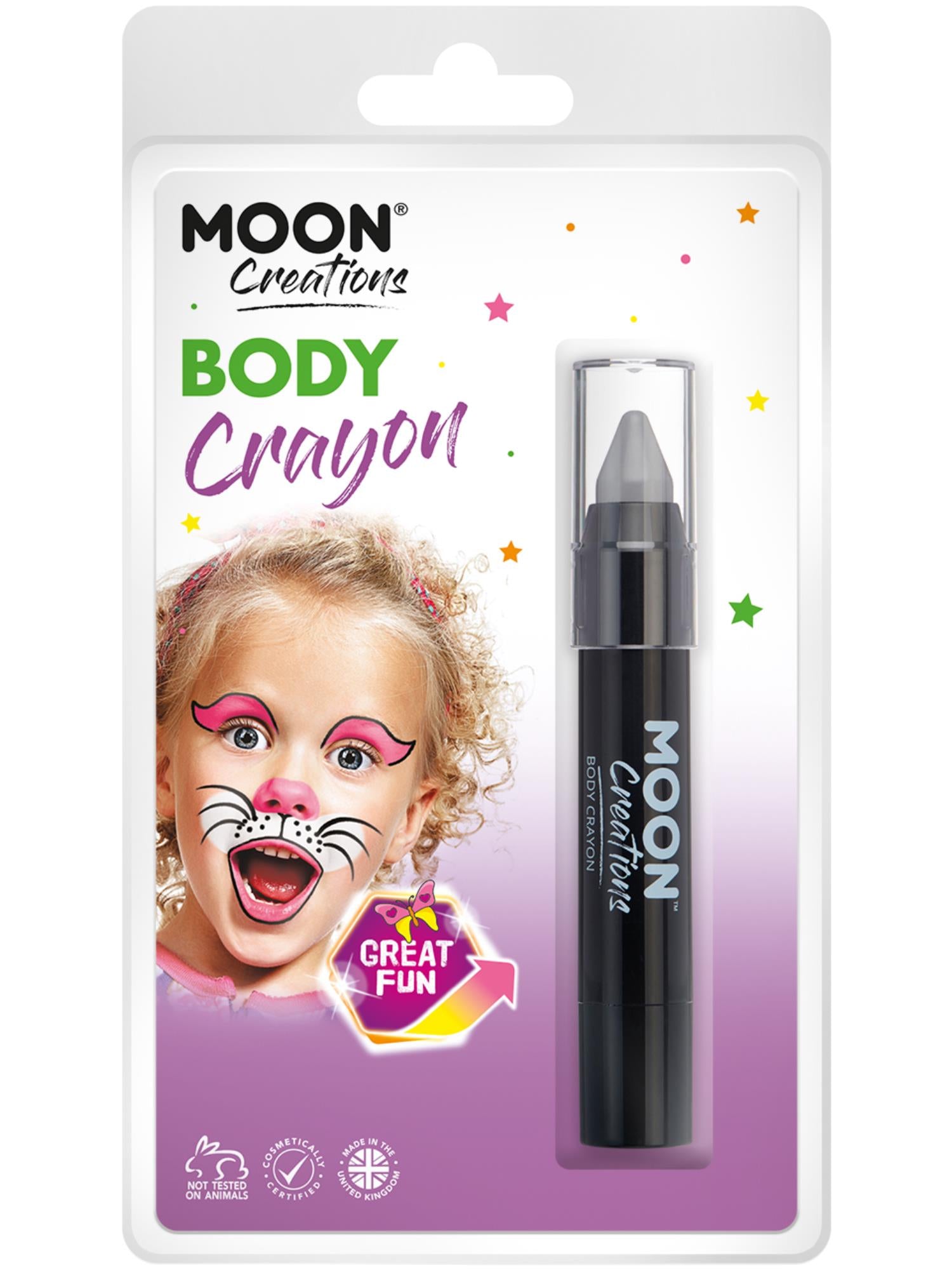 Moon Creations Body Crayons, Grey