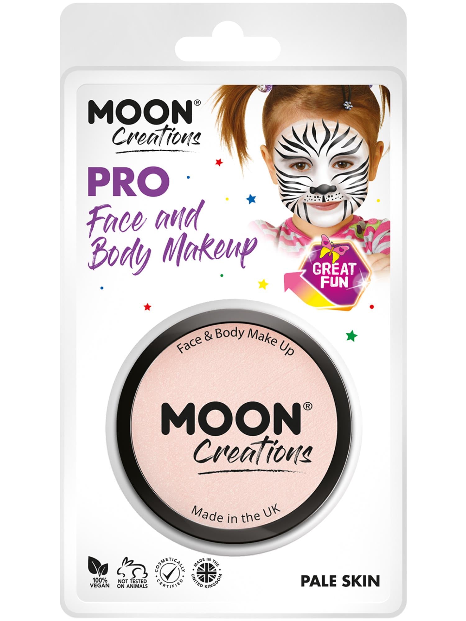 Moon Creations Pro Face Paint Cake Pot, Pale Skin